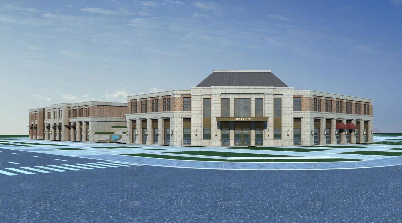 简欧商业景观3D模型下载【ID:1196450765】