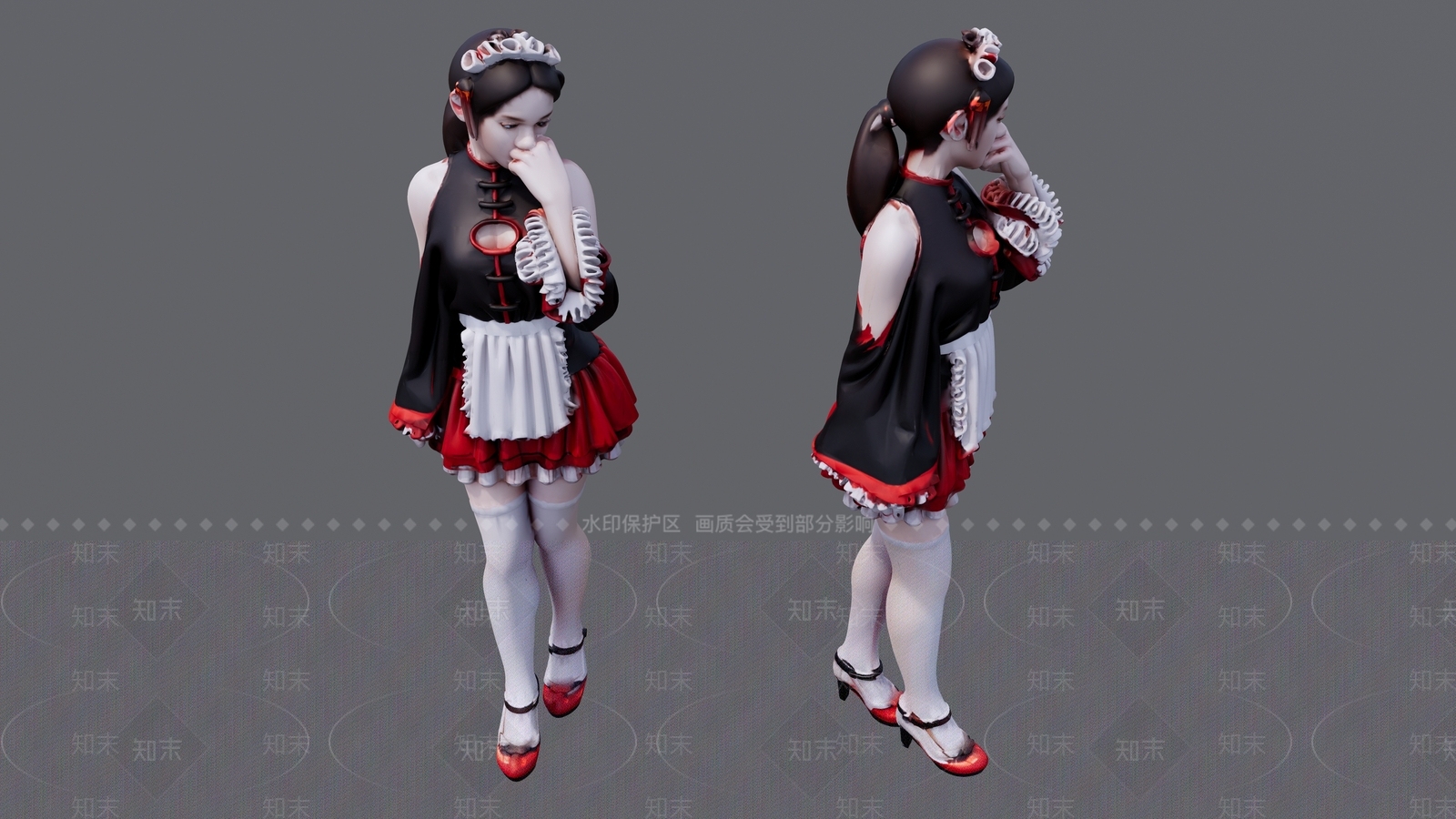 女人SU模型下载【ID:1196451301】