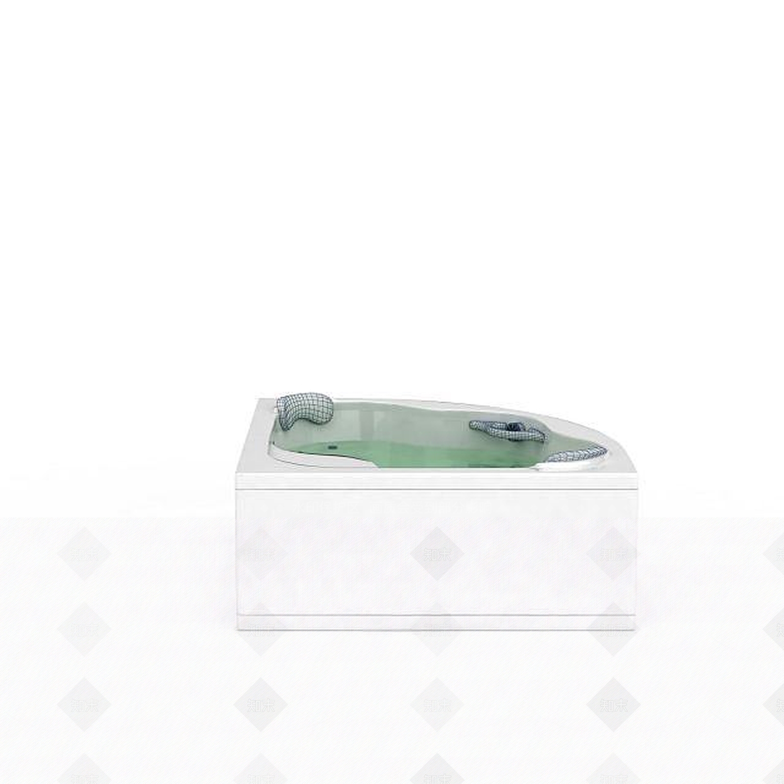 现代扇形浴缸3D模型下载【ID:1196451937】