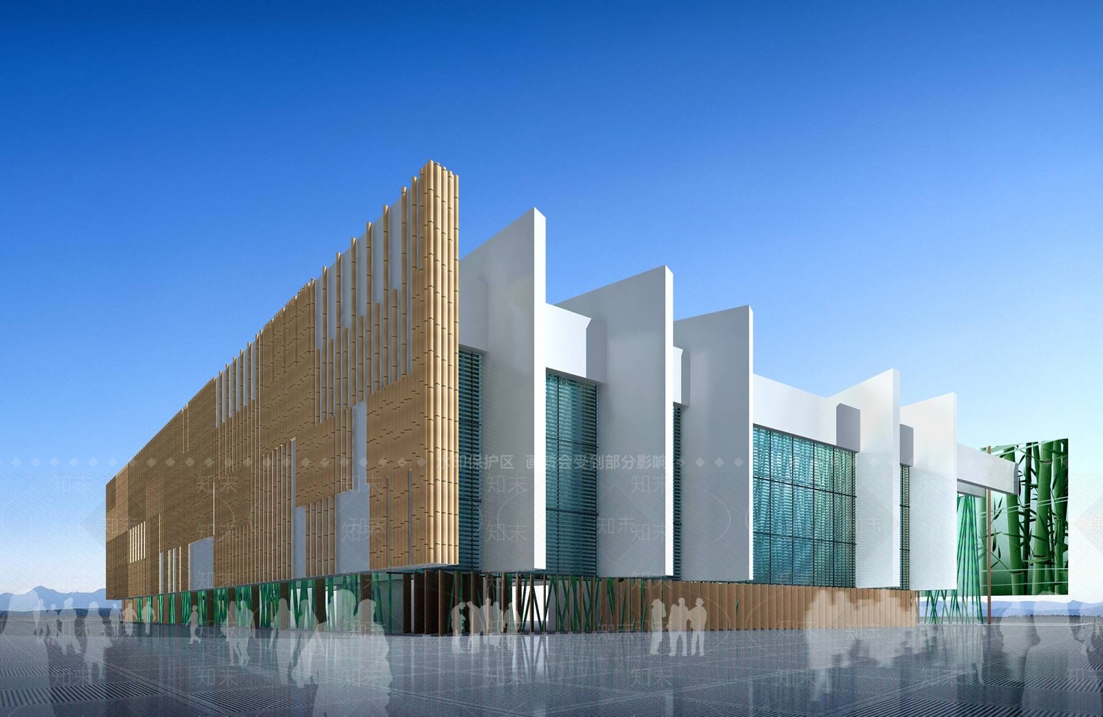 现代展览馆3D模型下载【ID:1196452249】