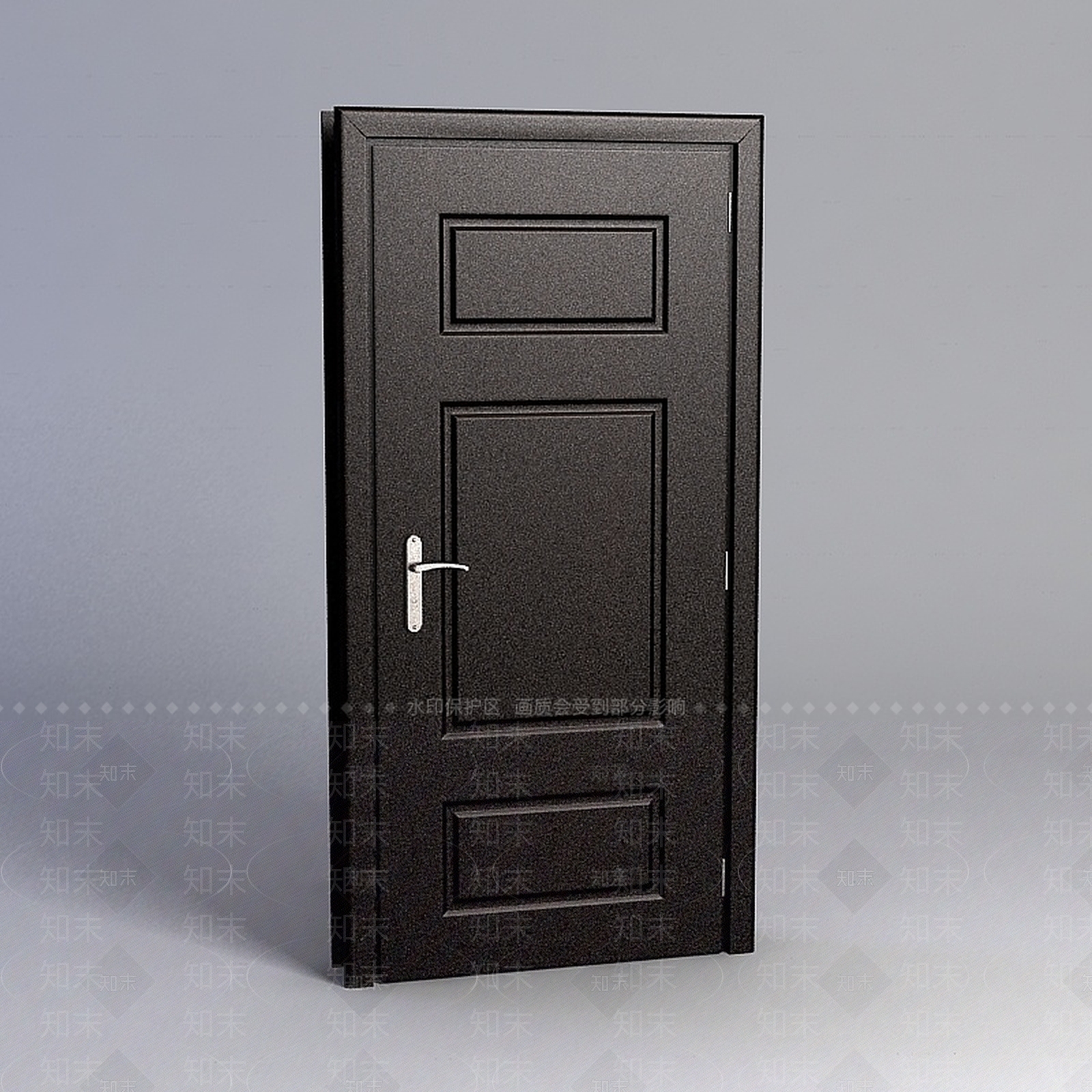 现代家用防盗门3D模型下载【ID:1196454586】