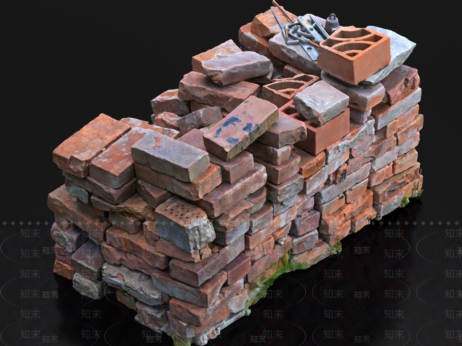 现代石头3D模型下载【ID:1196458792】