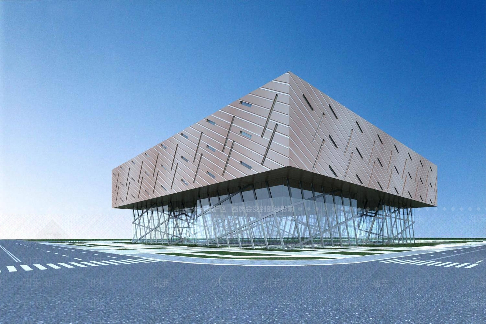 现代会展中心3D模型下载【ID:1196458304】