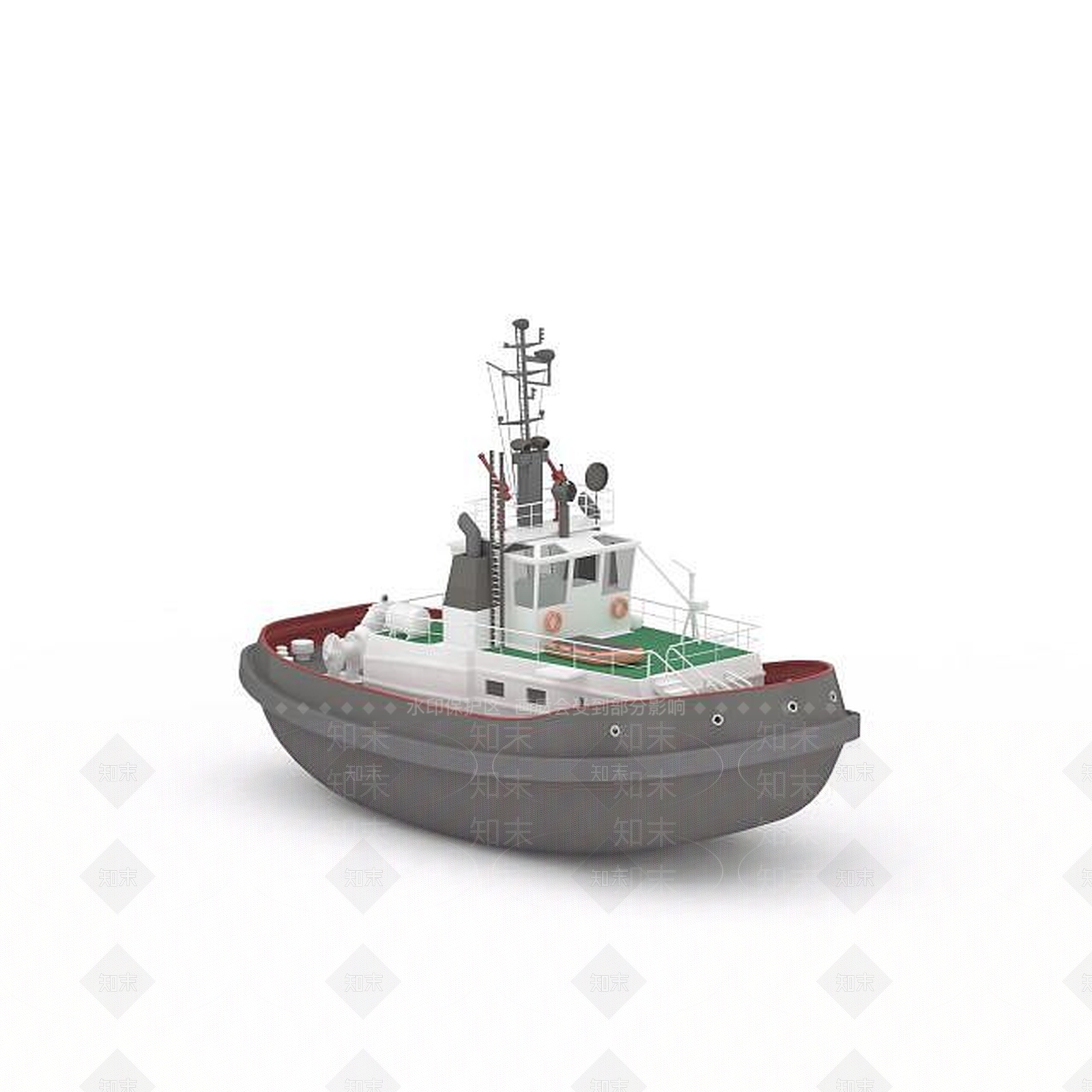 现代民用船3D模型下载【ID:1196458535】
