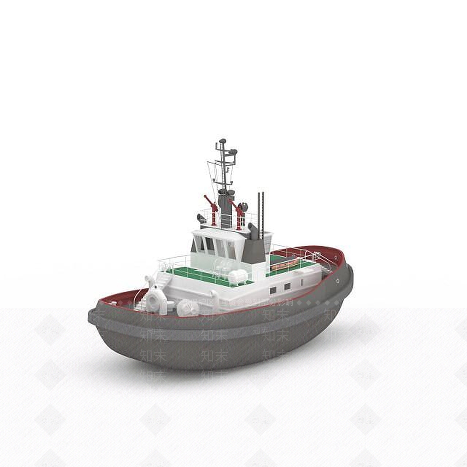 现代民用船3D模型下载【ID:1196458535】
