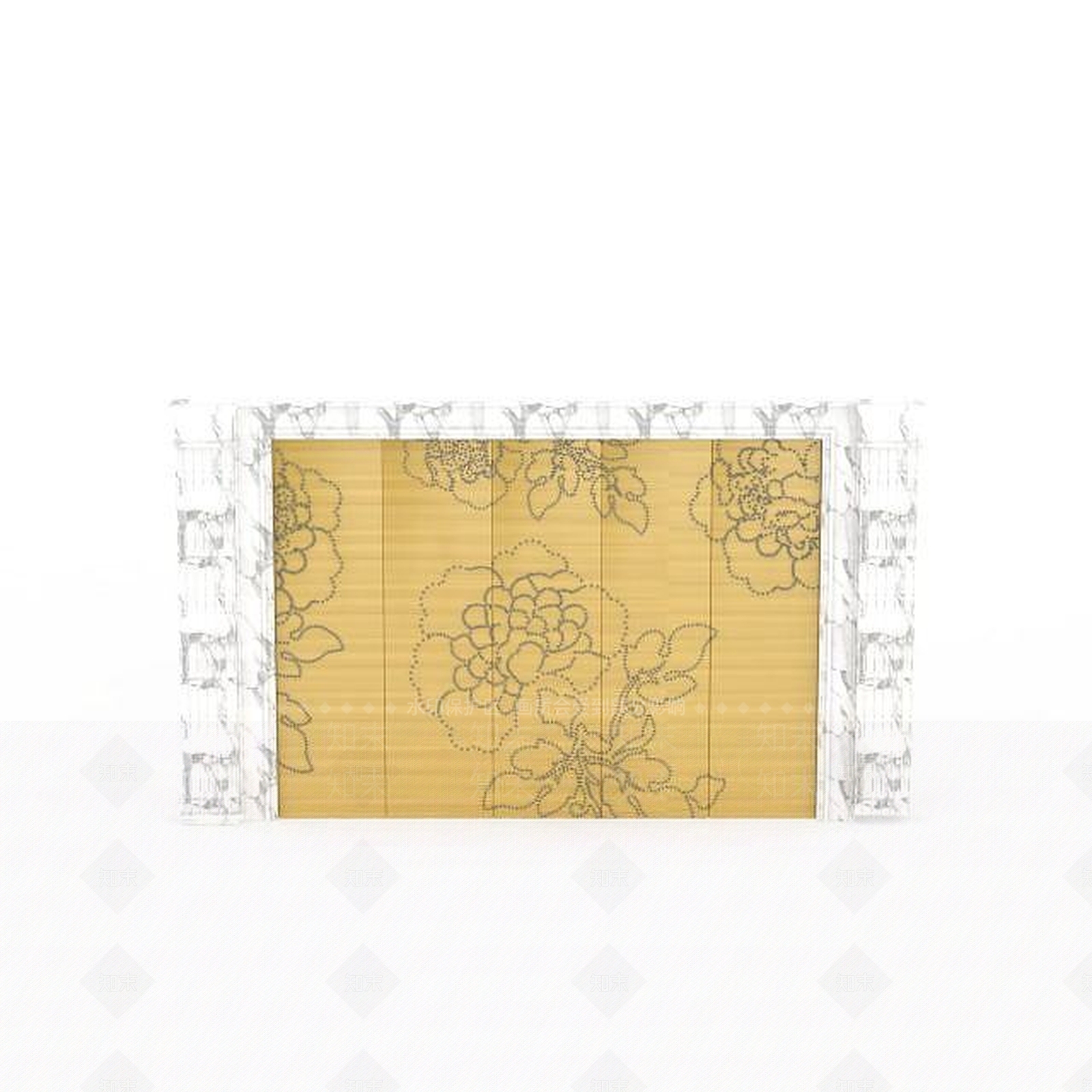 现代黄色木制背景墙3D模型下载【ID:1196459082】
