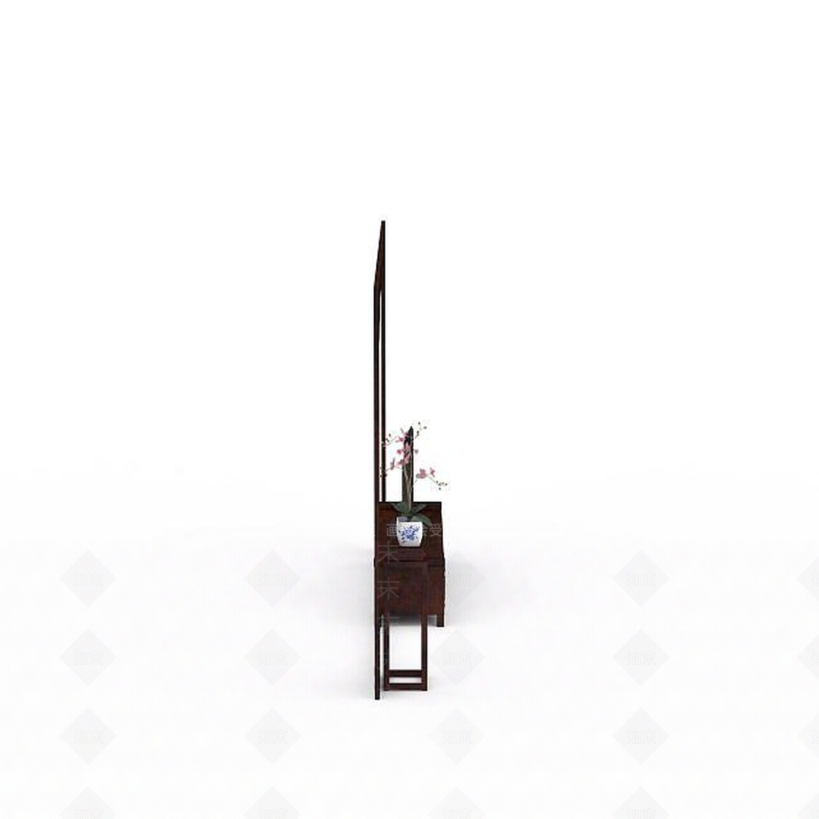 现代木制电视背景墙3D模型下载【ID:1196459643】