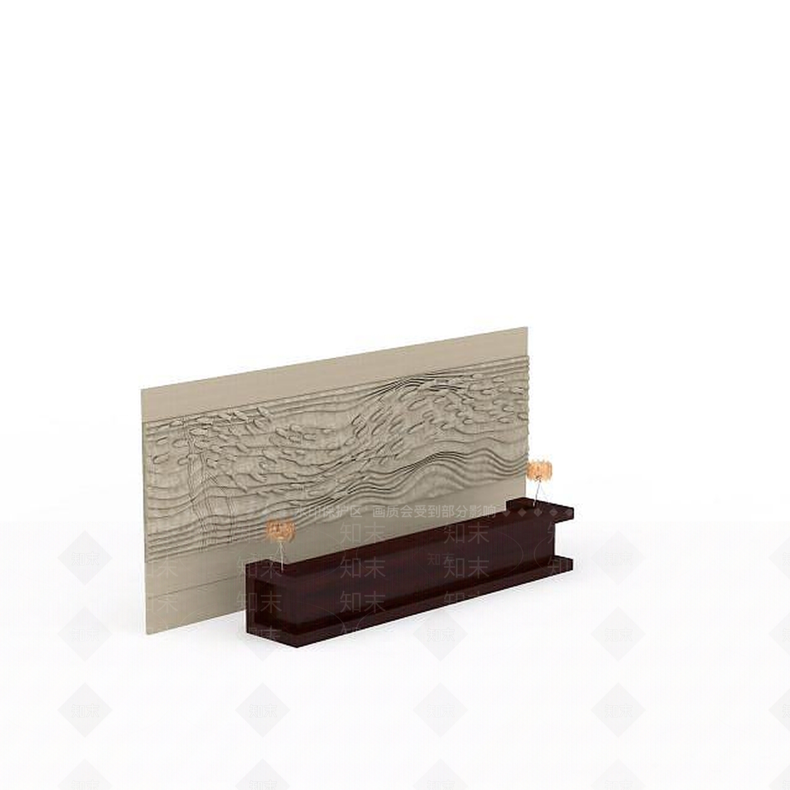 现代壁画背景墙3D模型下载【ID:1196460044】