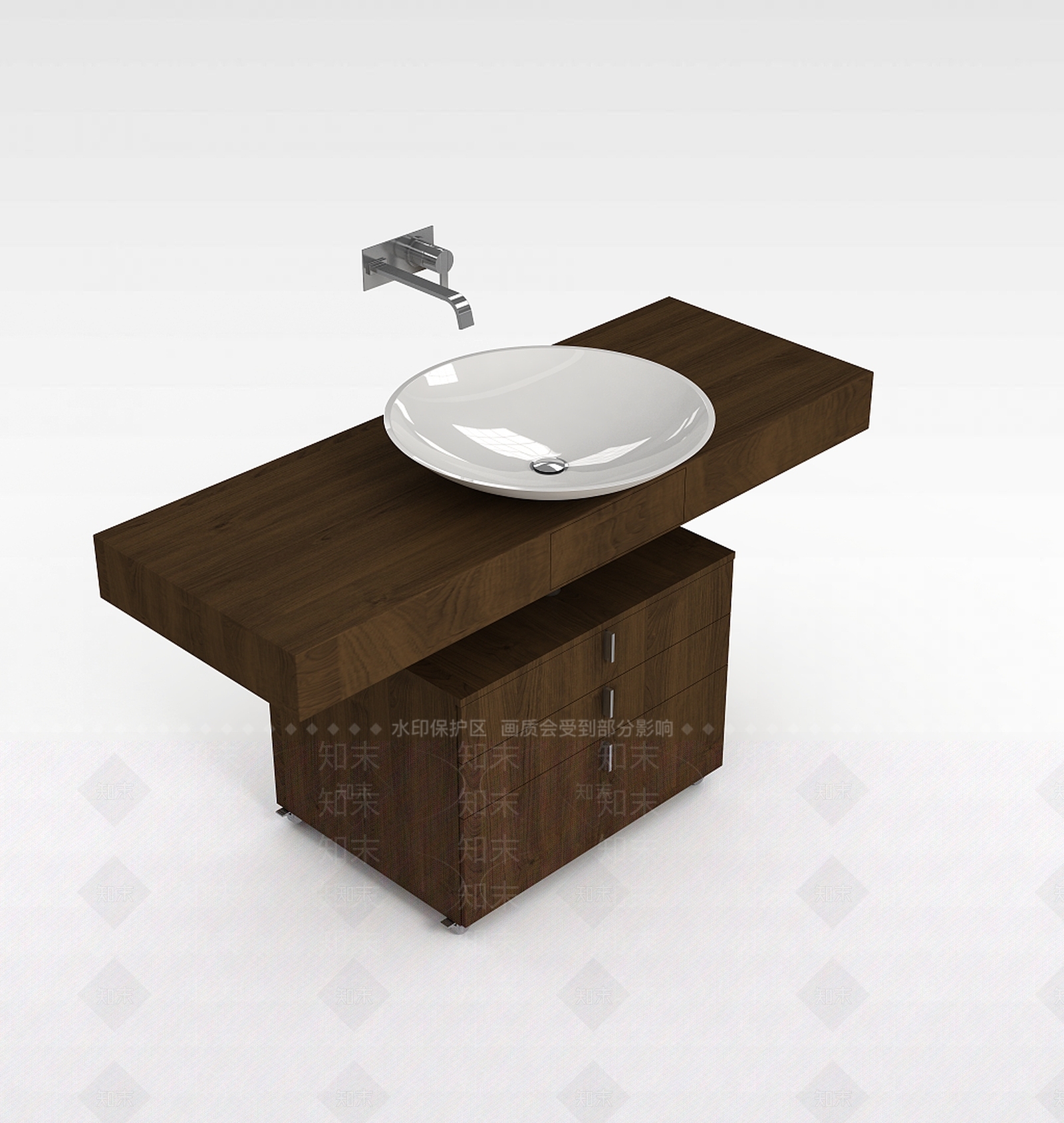 现代洗手台3D模型下载【ID:1196463065】