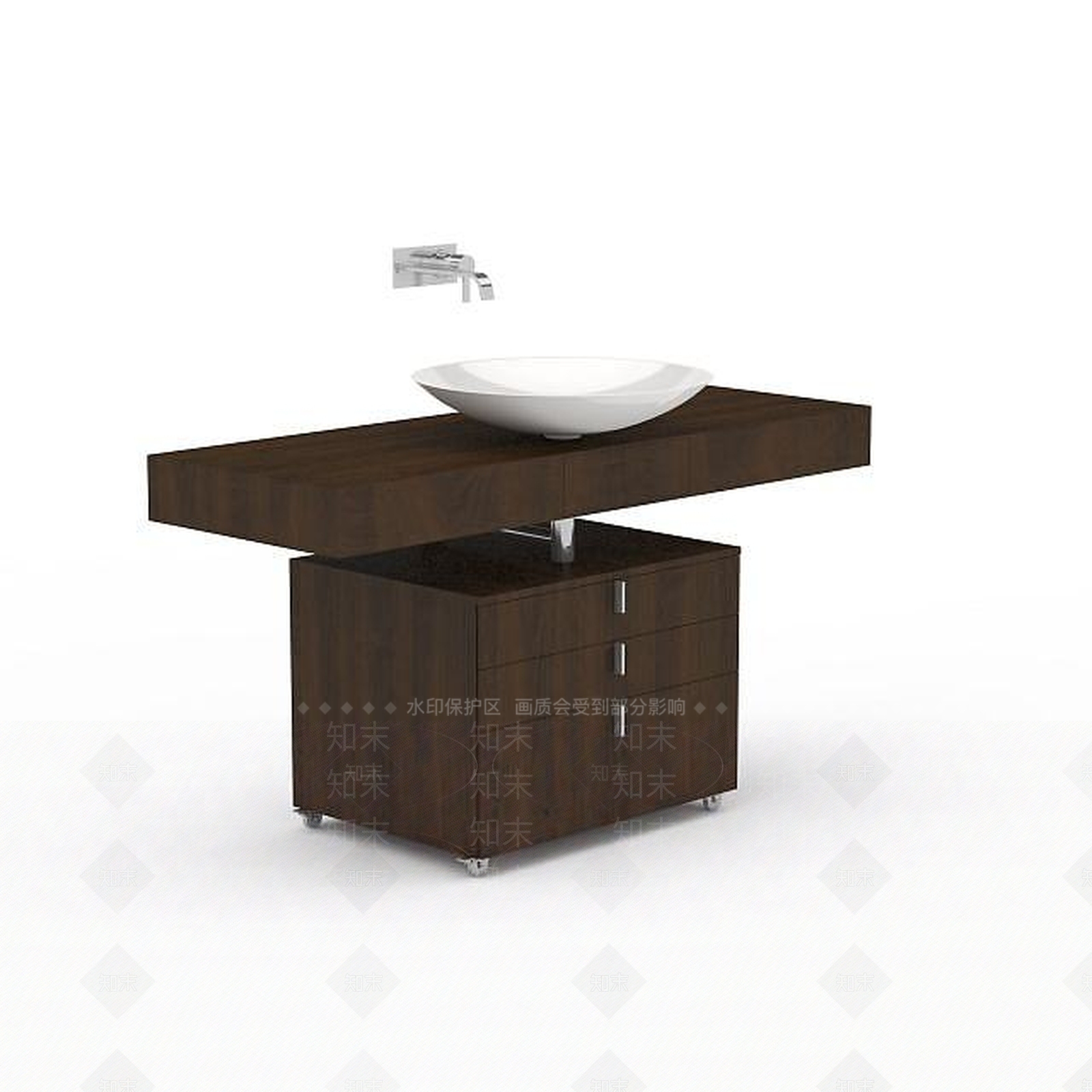 现代洗手台3D模型下载【ID:1196463065】