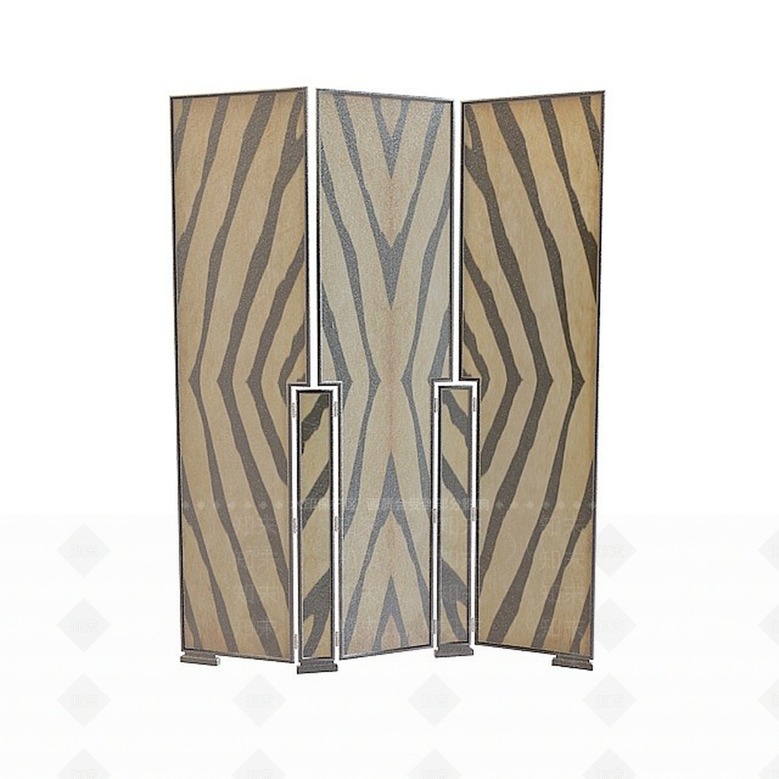 现代虎纹隔断3D模型下载【ID:1196463568】