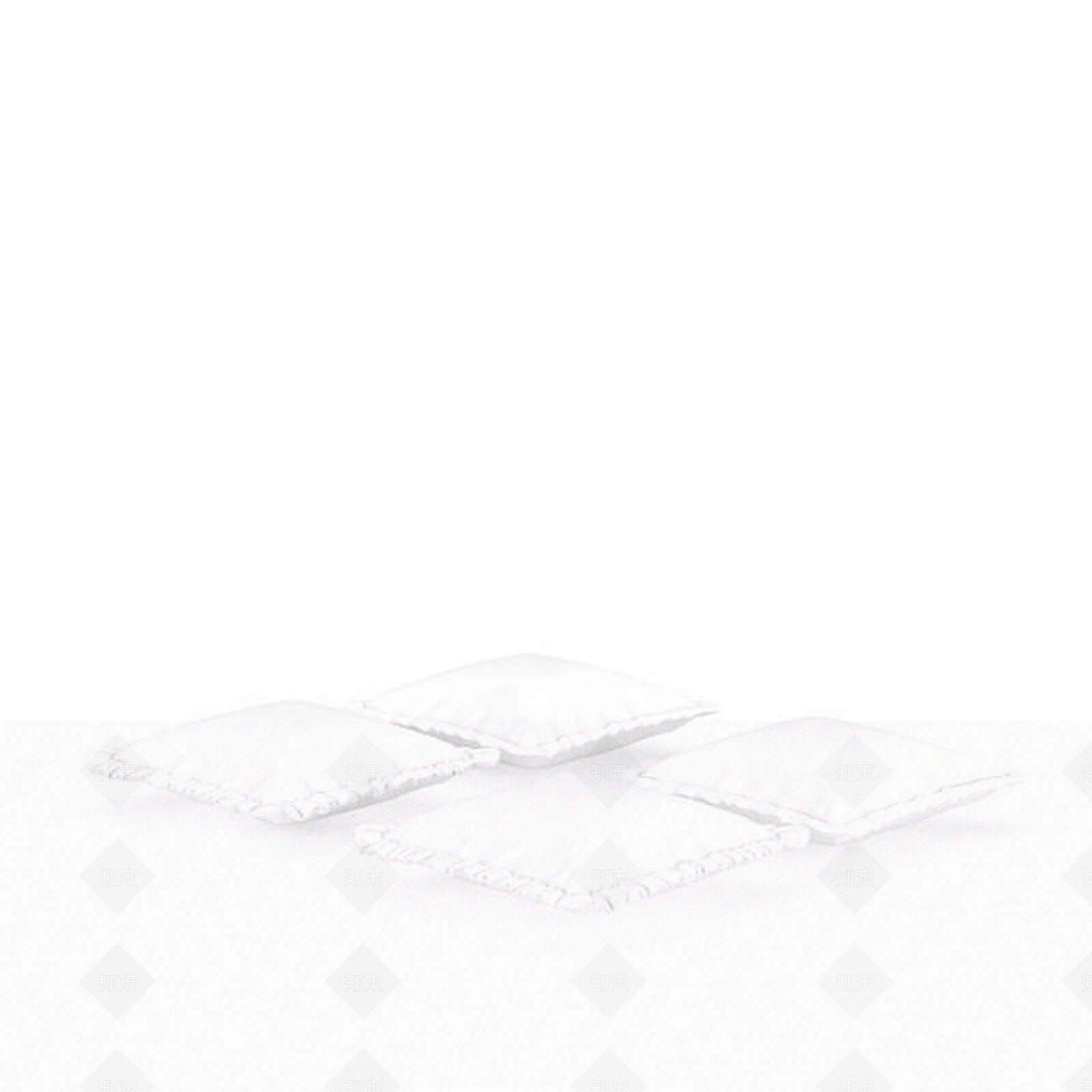 现代白色枕头3D模型下载【ID:1196463823】