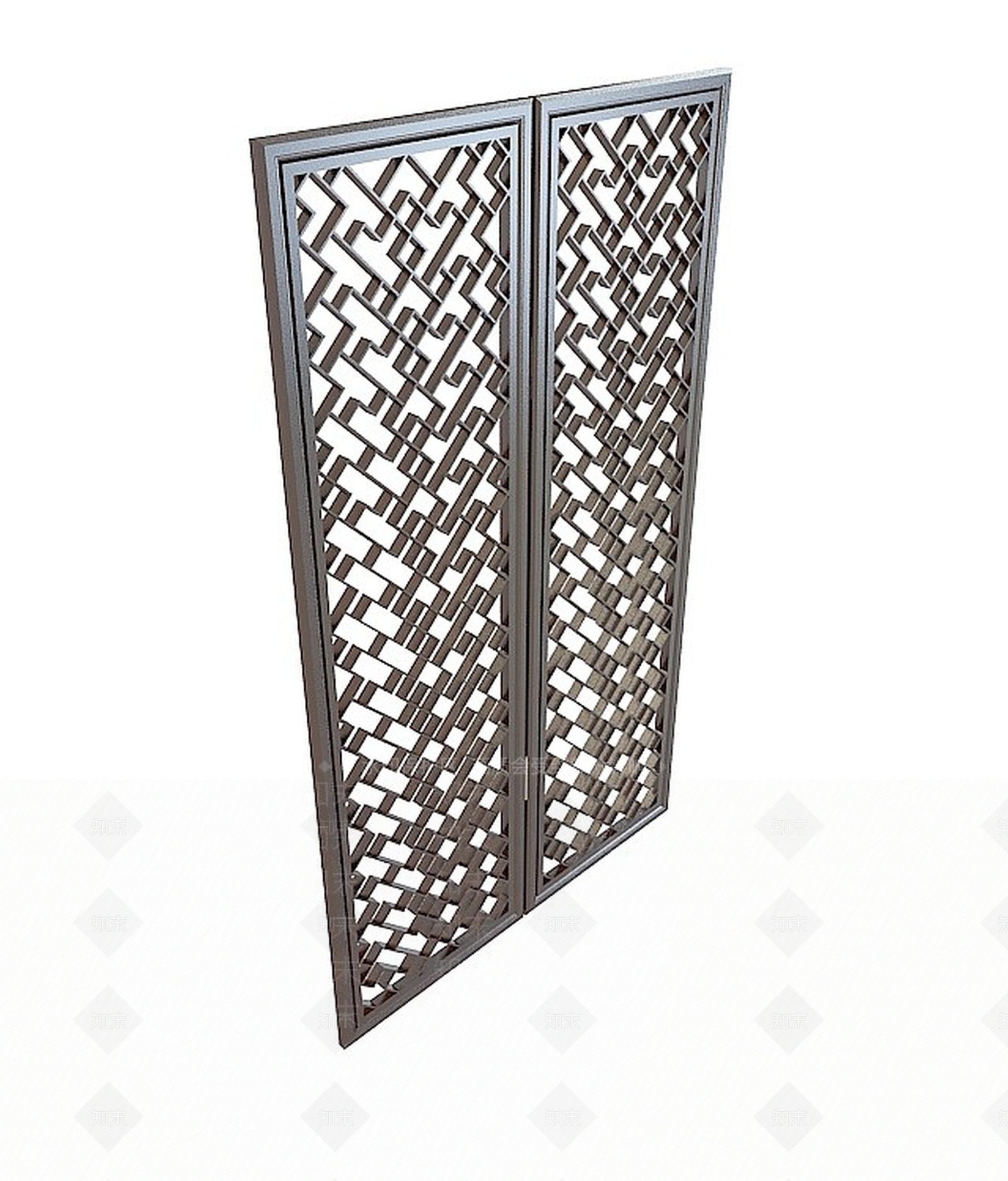 现代雕花隔断3D模型下载【ID:1196463927】