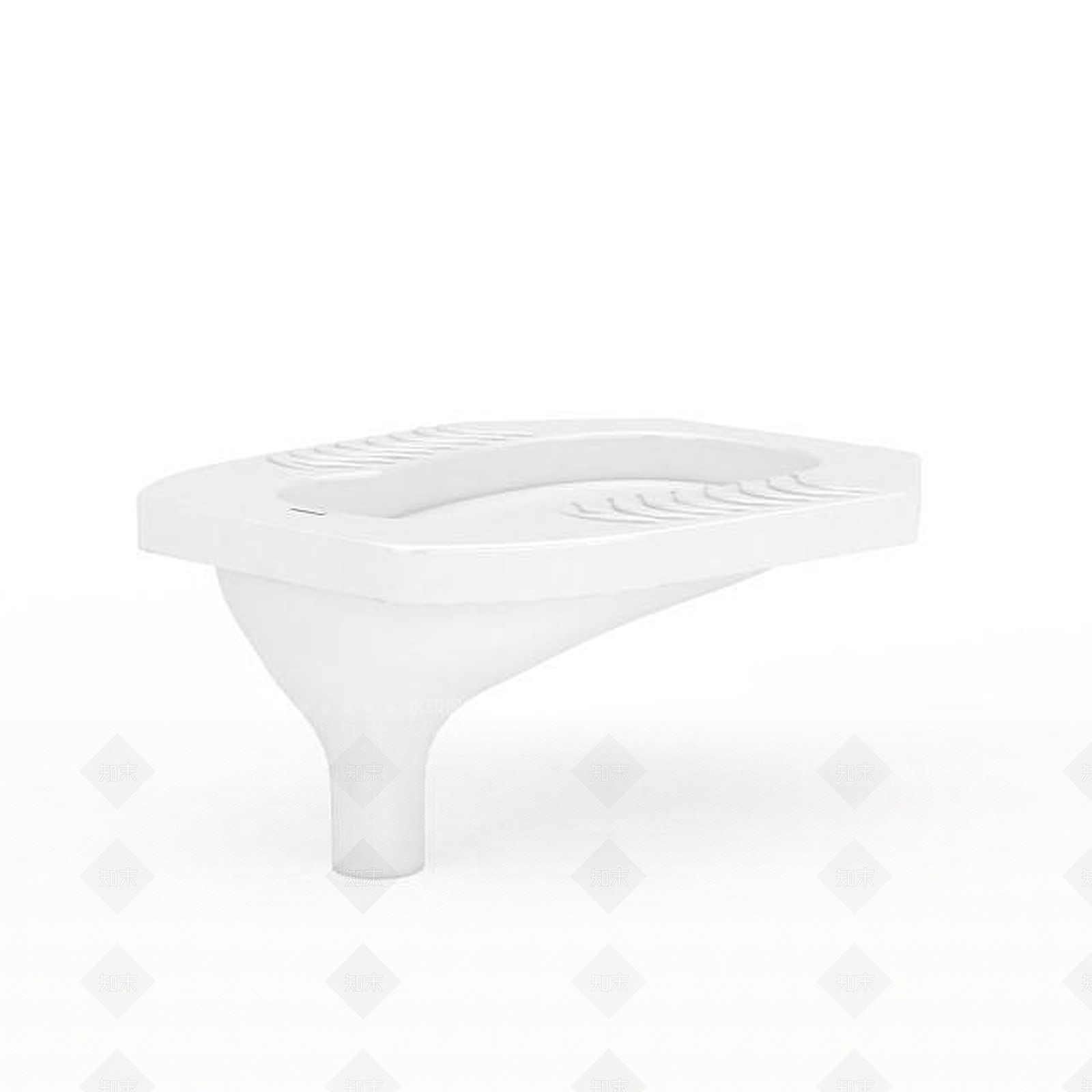 现代蹲式马桶3D模型下载【ID:1196464734】