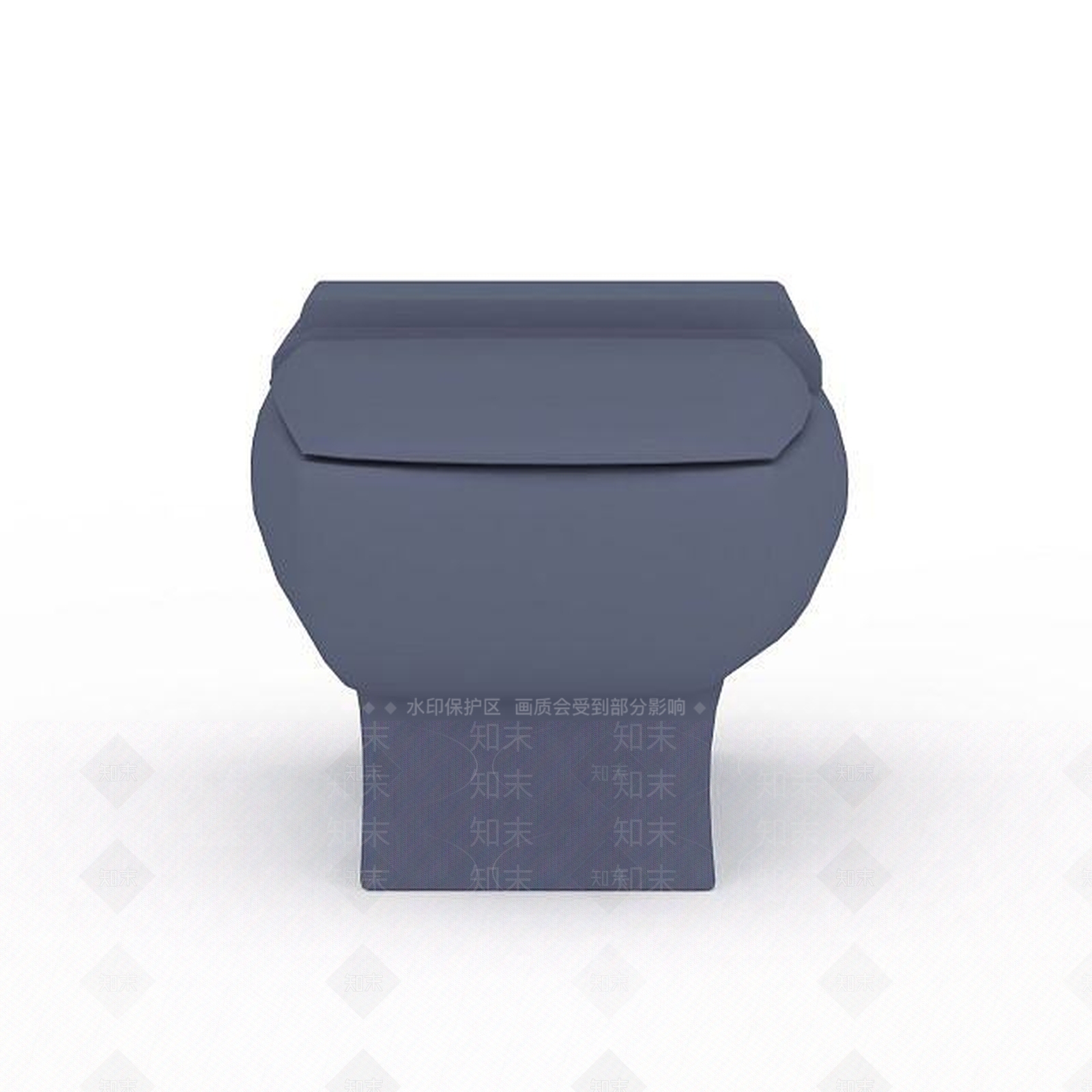现代蓝色坐式马桶3D模型下载【ID:1196464854】