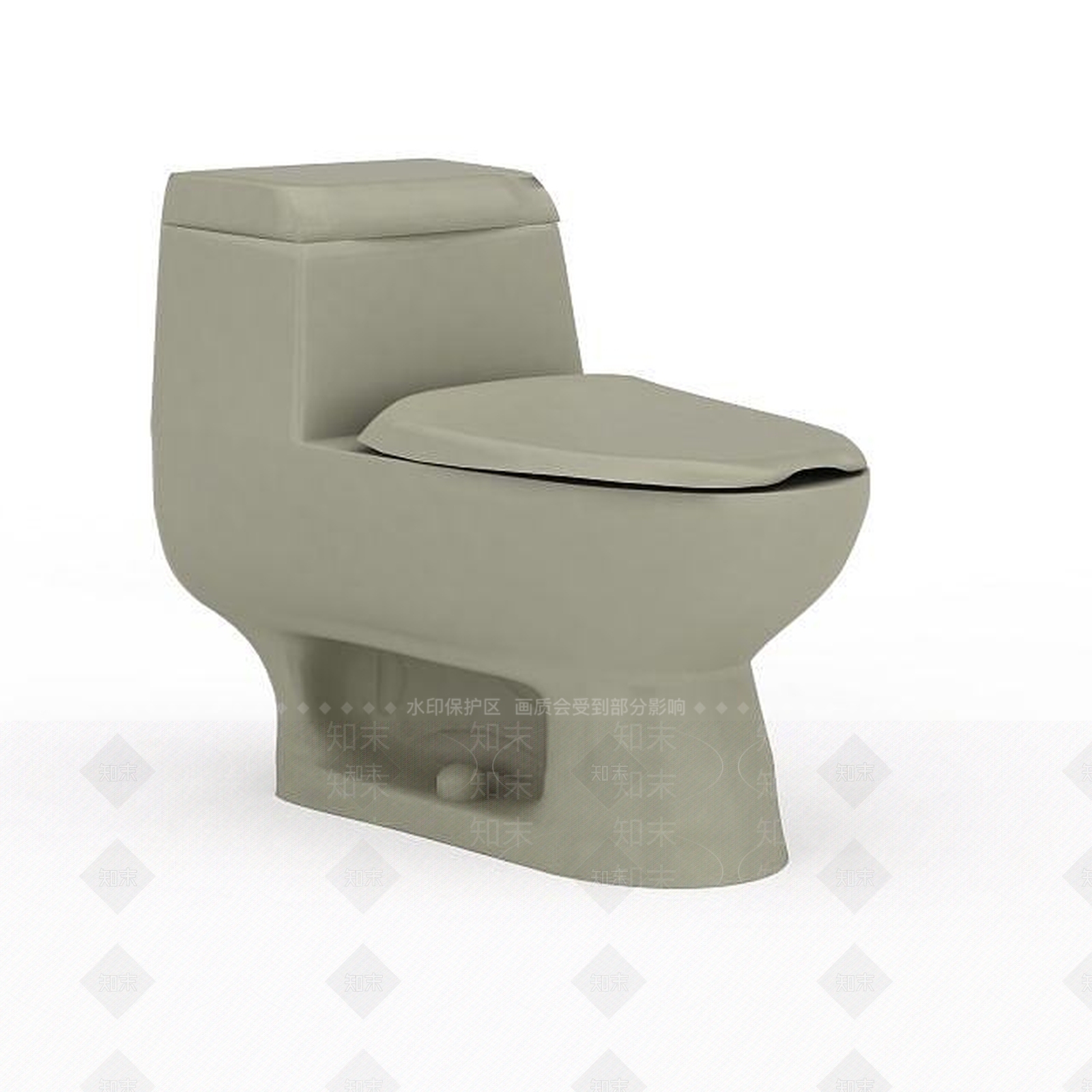 现代灰色马桶3D模型下载【ID:1196465103】