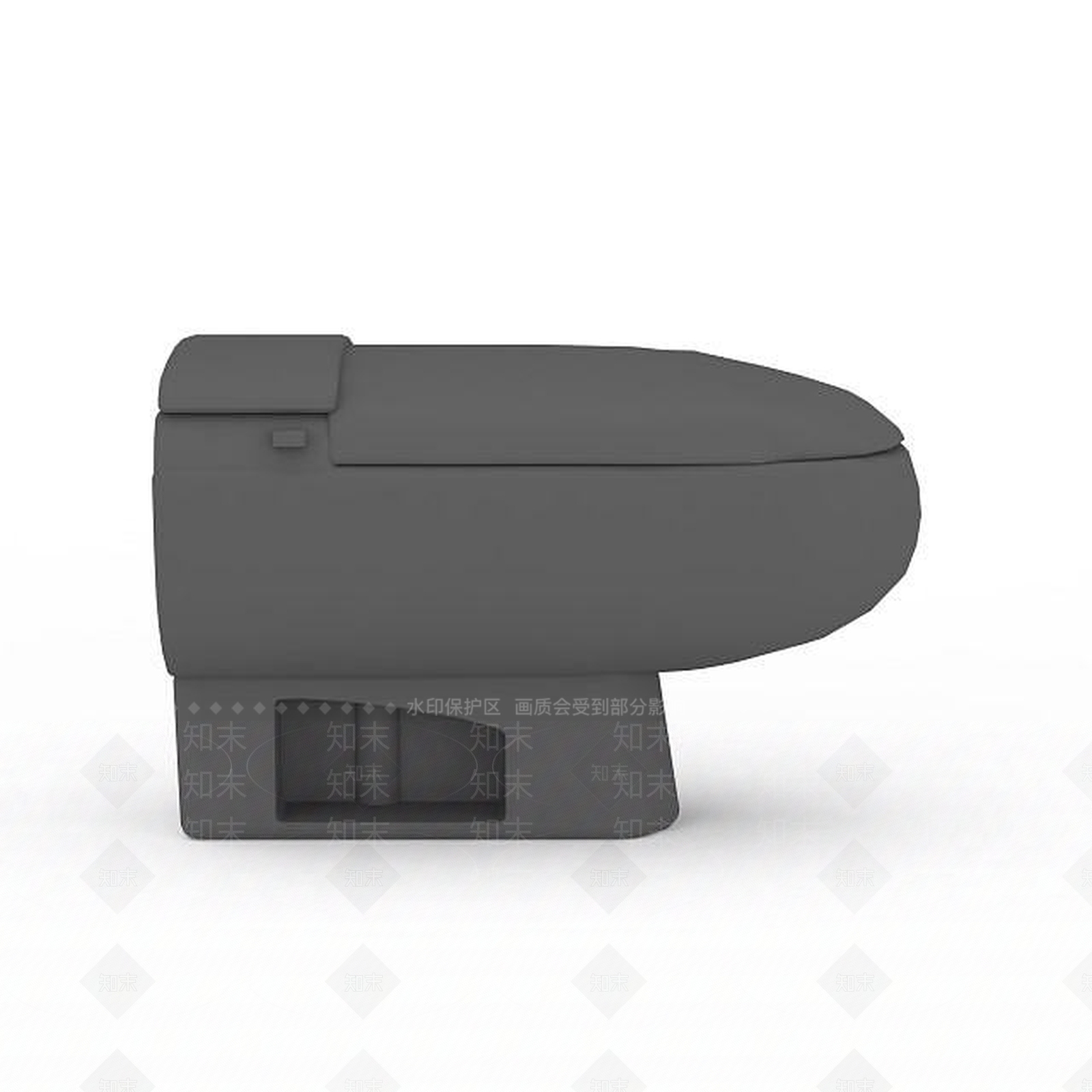 现代灰色坐式便器3D模型下载【ID:1196465365】