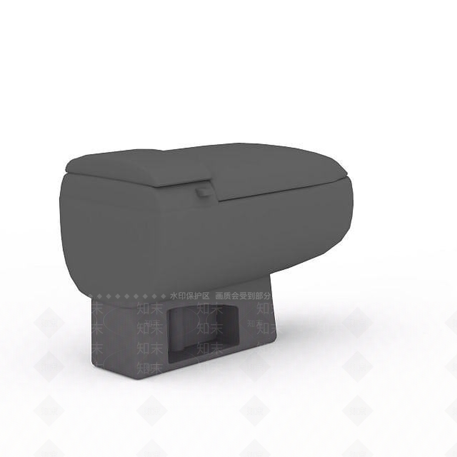 现代灰色坐式便器3D模型下载【ID:1196465365】