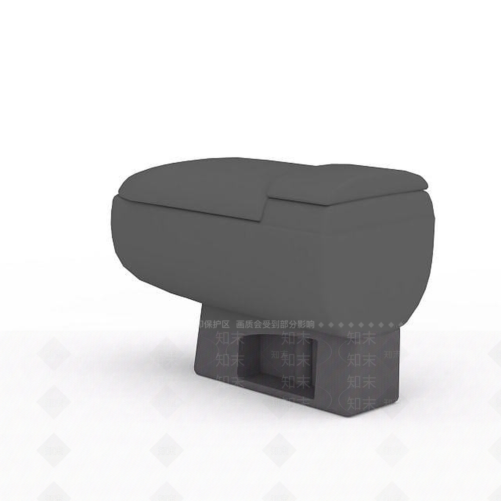 现代灰色坐式便器3D模型下载【ID:1196465365】