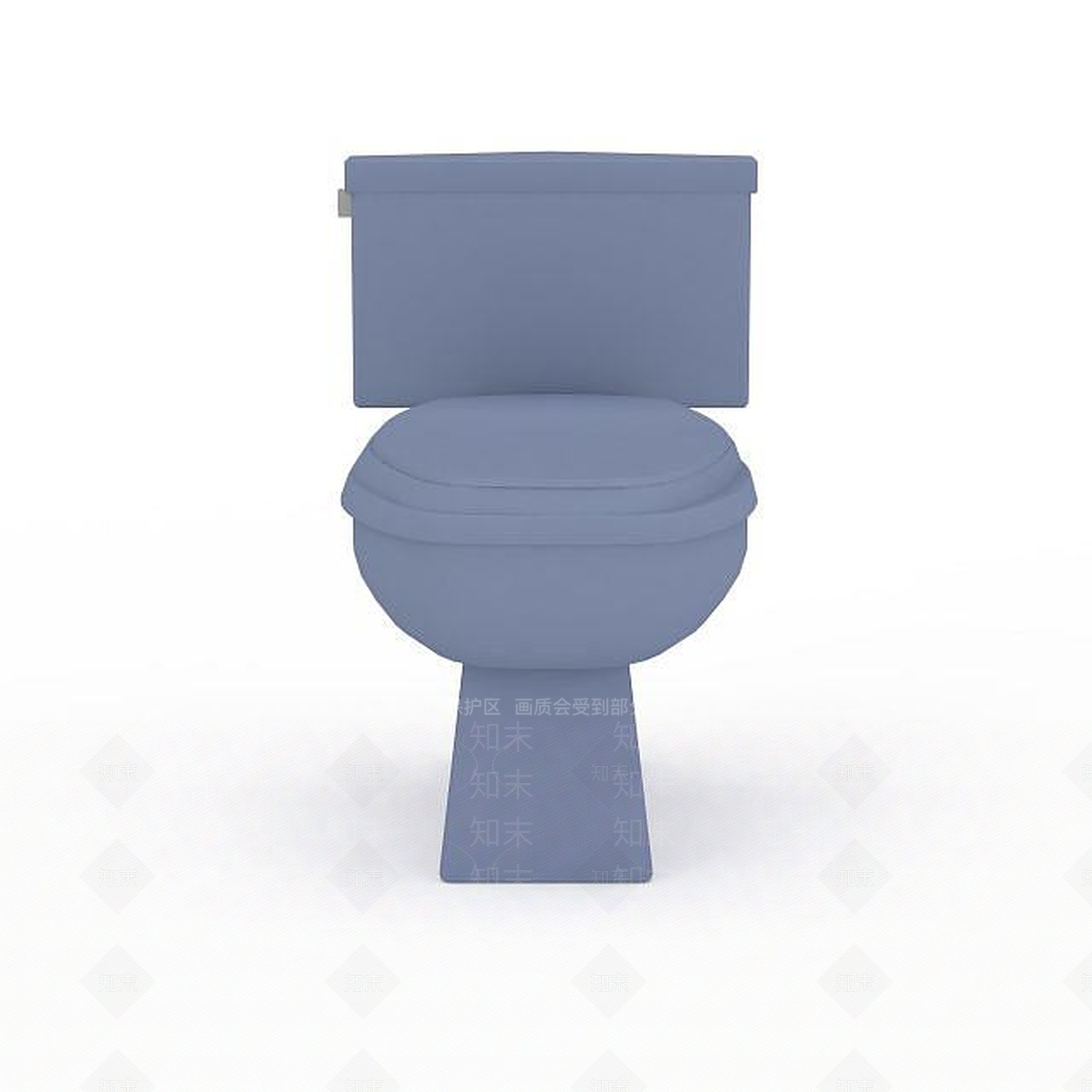 现代蓝色坐式便器3D模型下载【ID:1196465346】