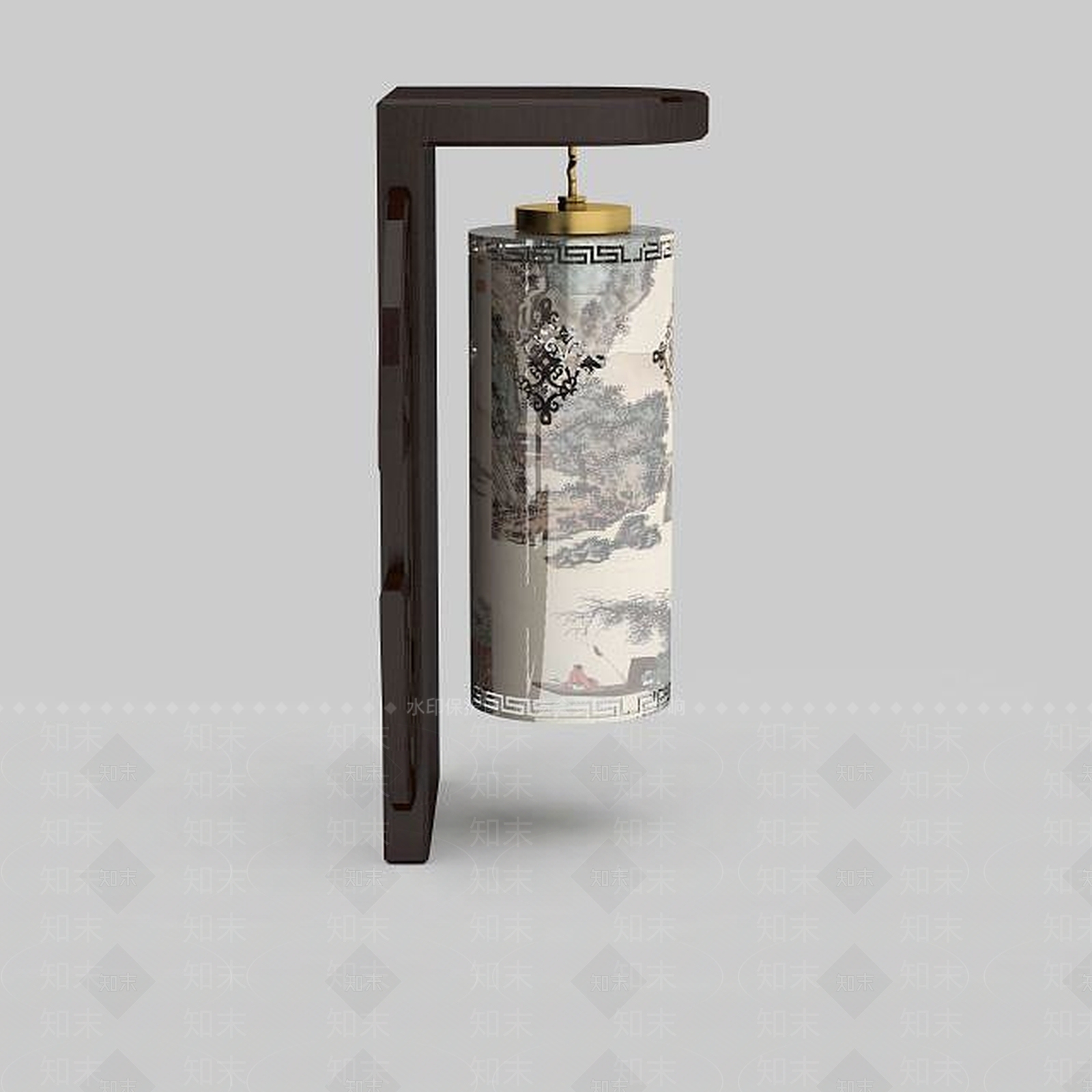 中式创意中式壁灯3D模型下载【ID:1196466668】