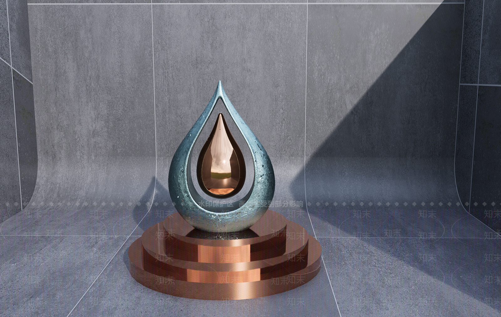 现代雕塑小品SU模型下载【ID:1196467336】