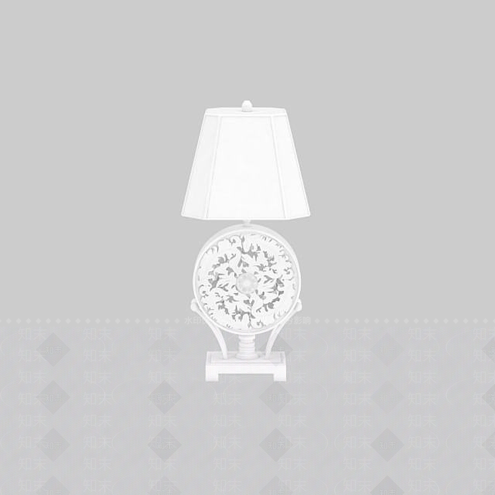 现代白色台灯3D模型下载【ID:1196467331】