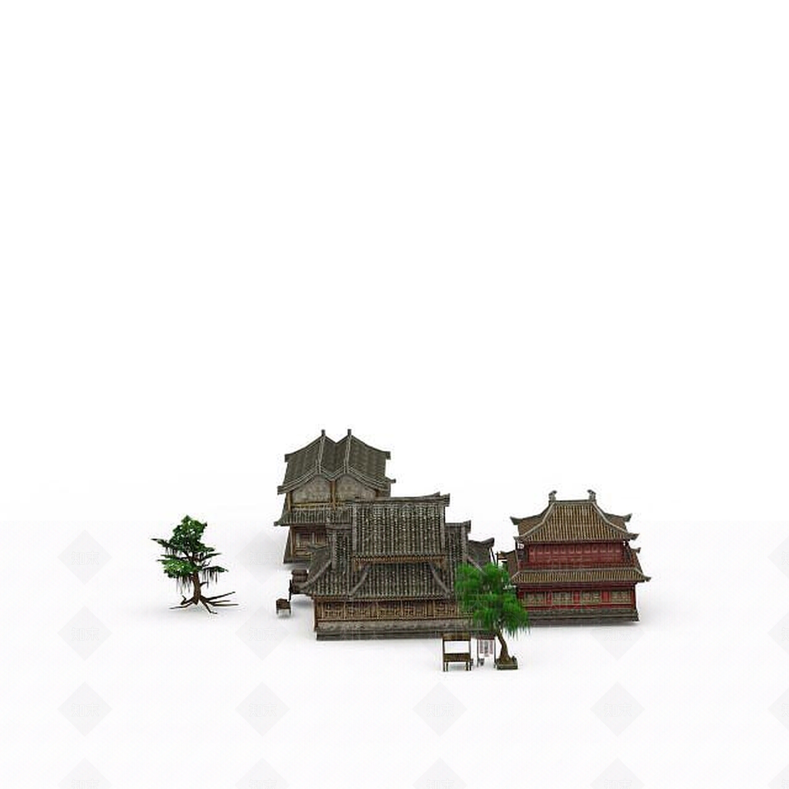 现代仙侠游戏场景3D模型下载【ID:1196467725】