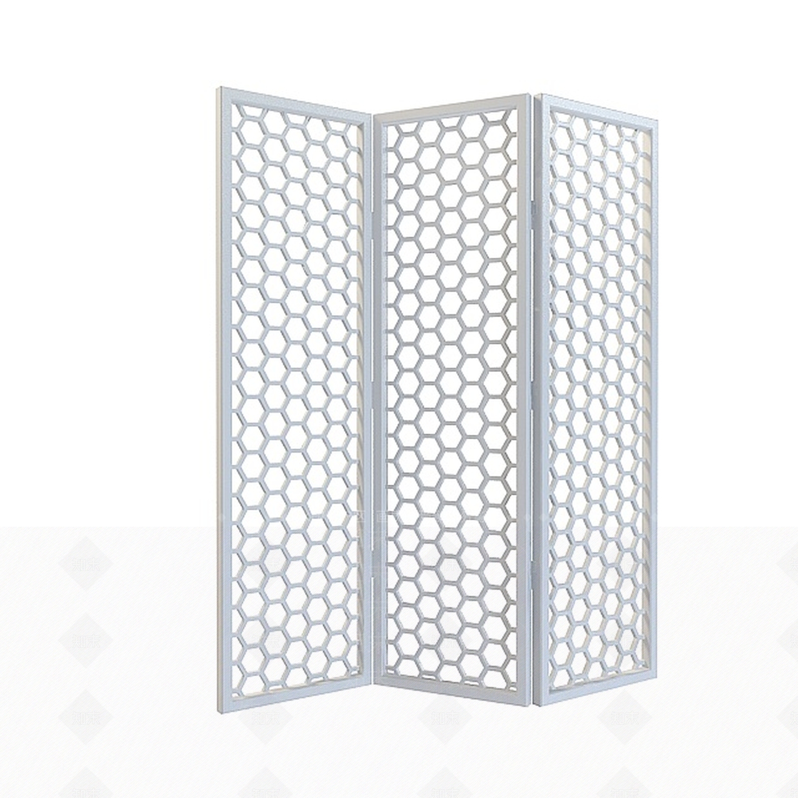 现代六边形镂空屏风3D模型下载【ID:1196467923】