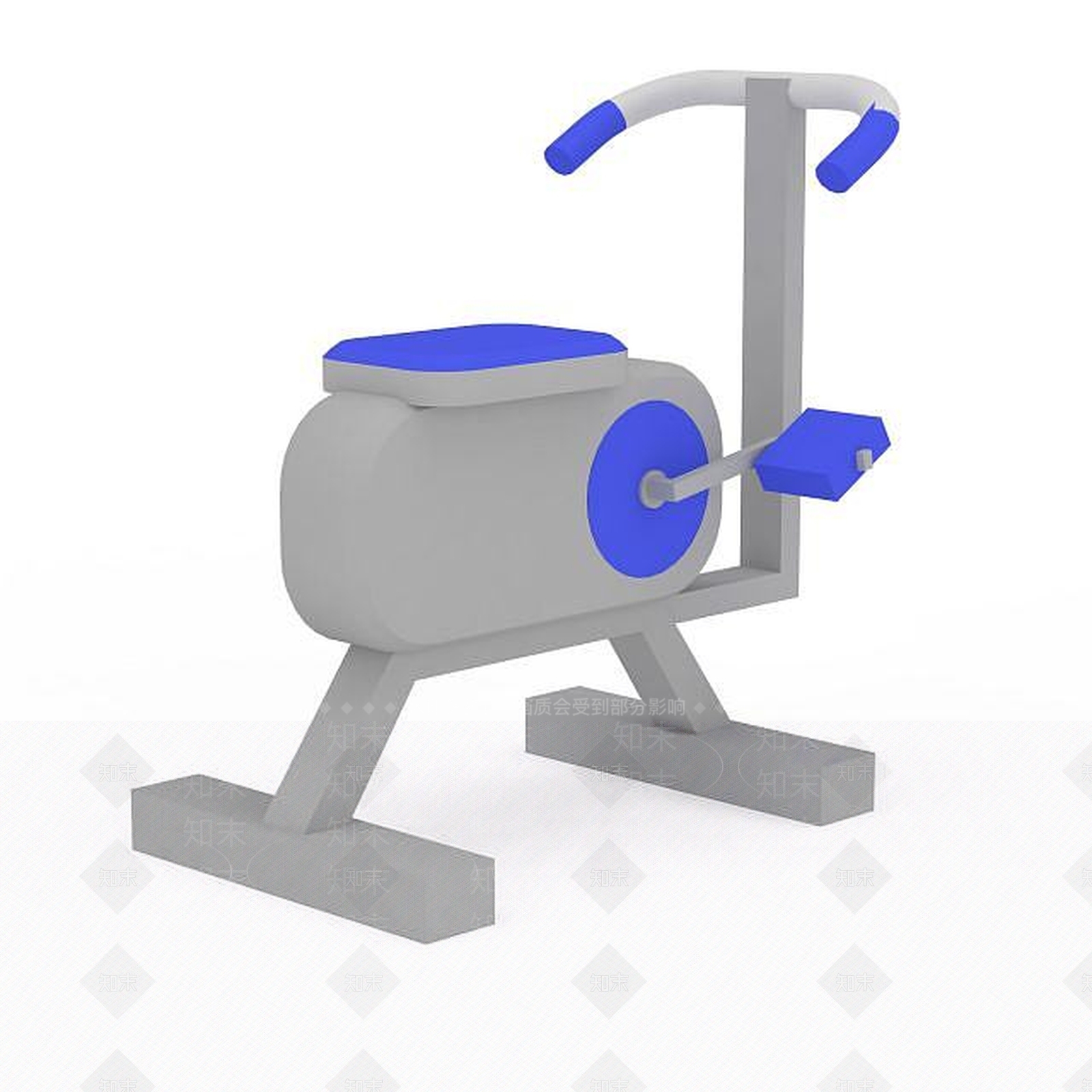 现代脚踏机3D模型下载【ID:1196467918】