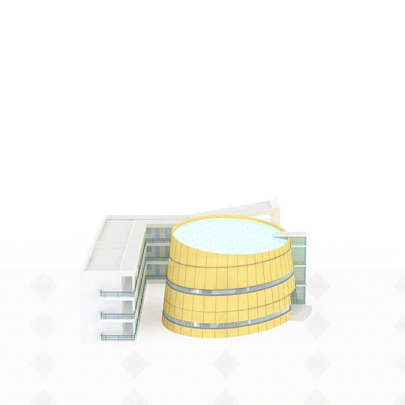 现代创意建筑3D模型下载【ID:1196468102】