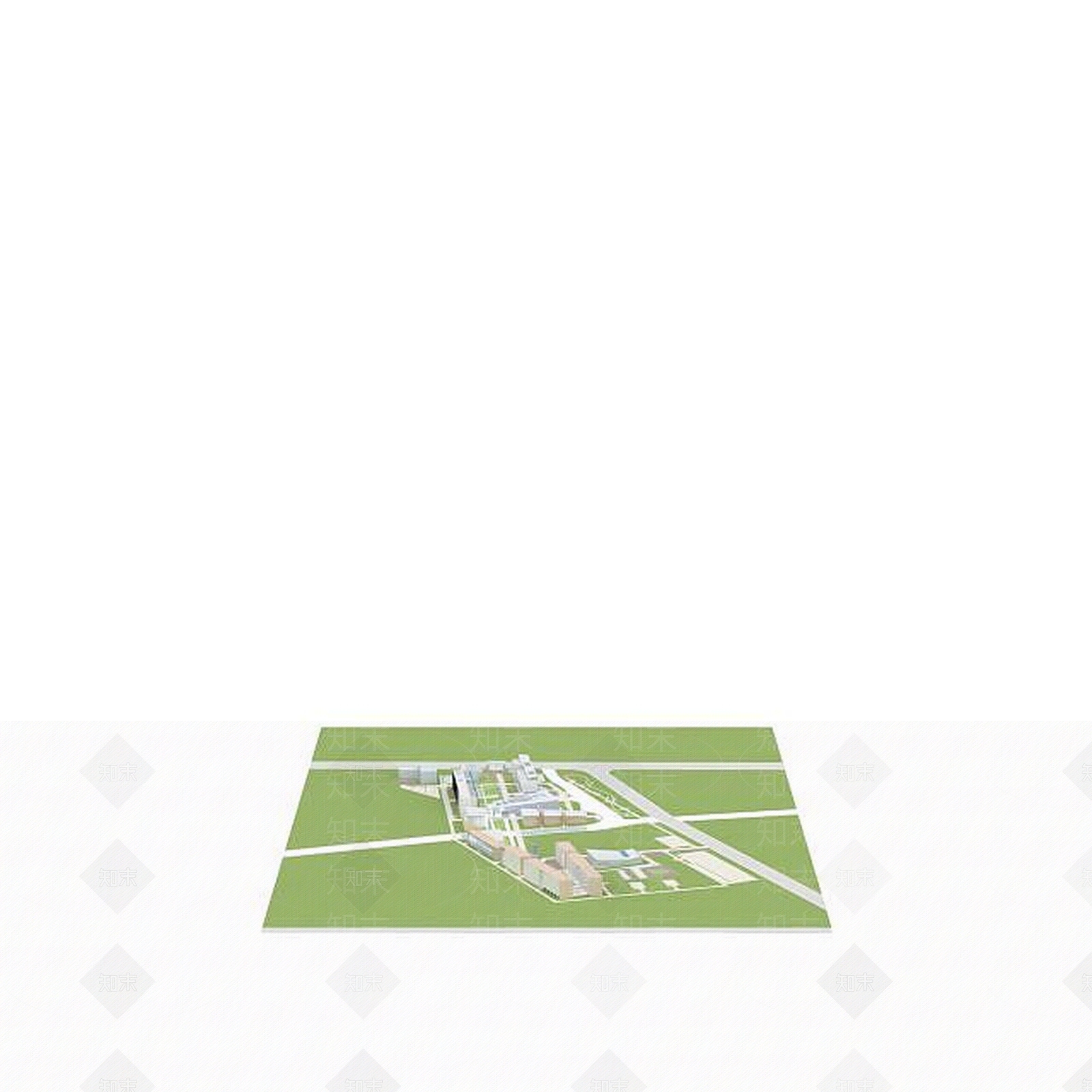 现代建筑区3D模型下载【ID:1196468133】