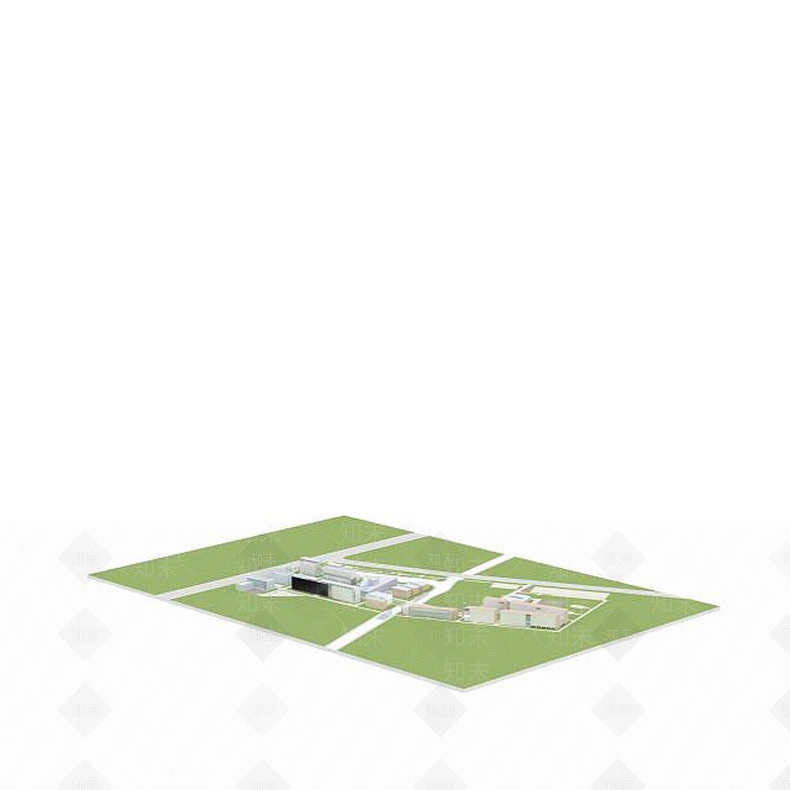 现代建筑区3D模型下载【ID:1196468133】
