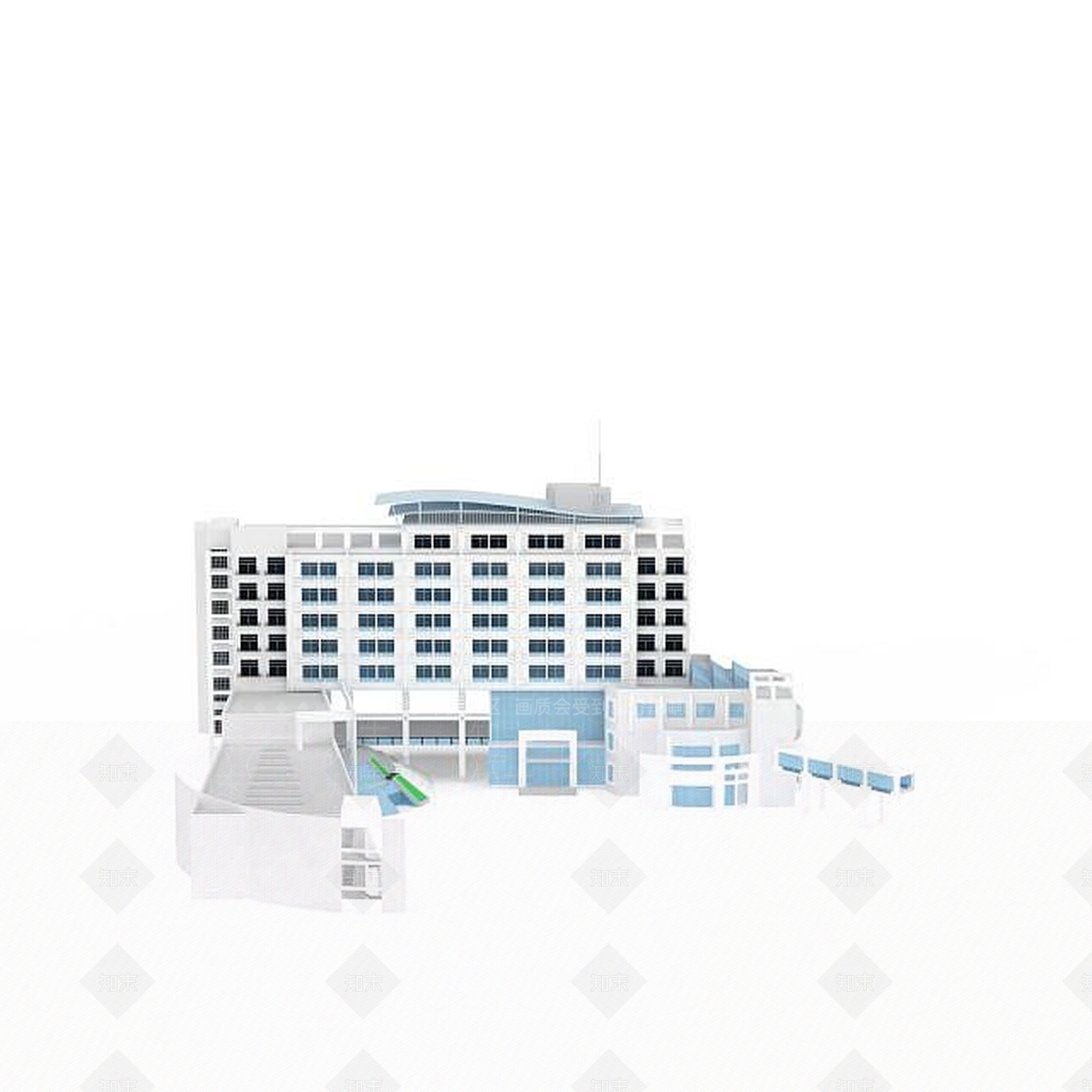 现代建筑楼3D模型下载【ID:1196468125】