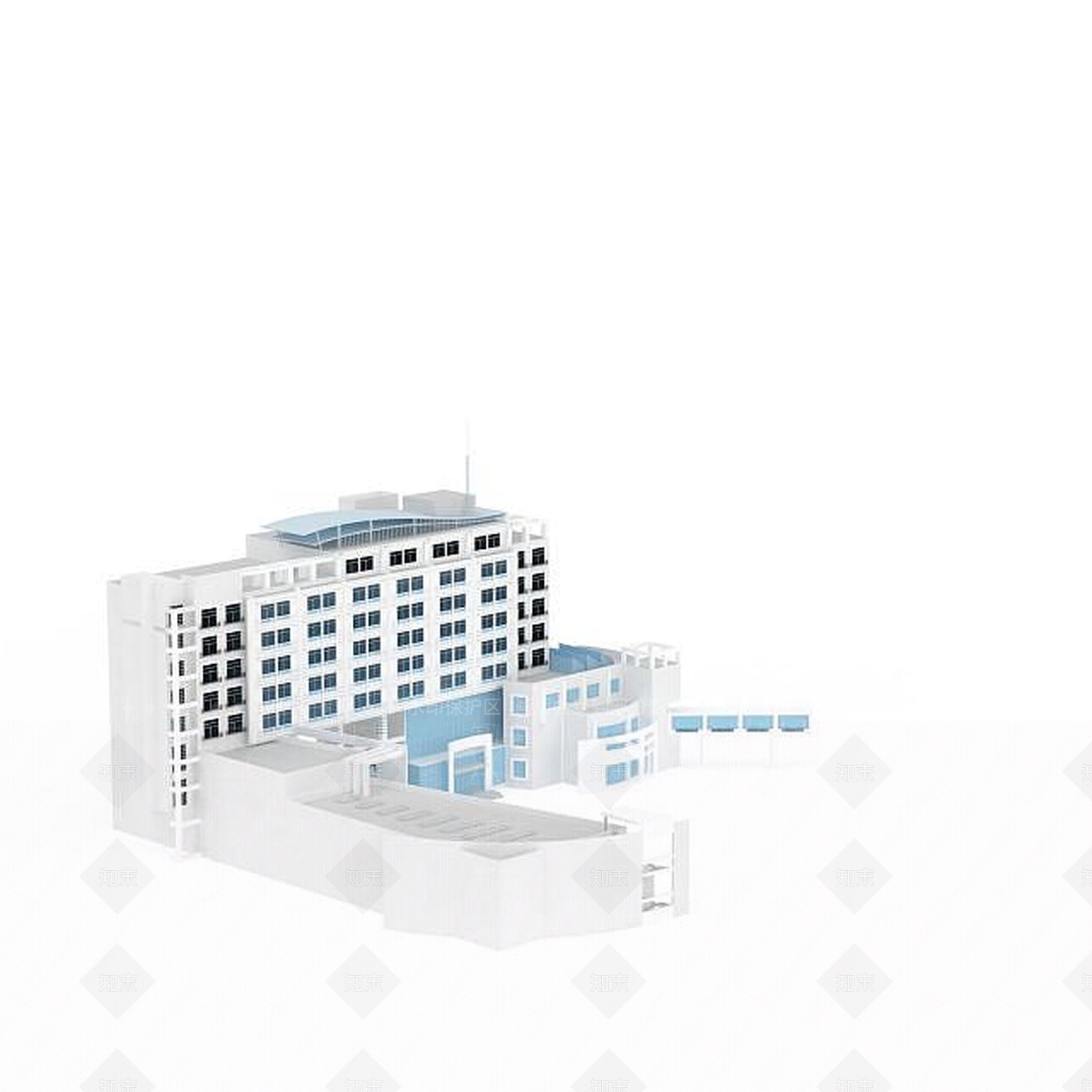 现代建筑楼3D模型下载【ID:1196468125】