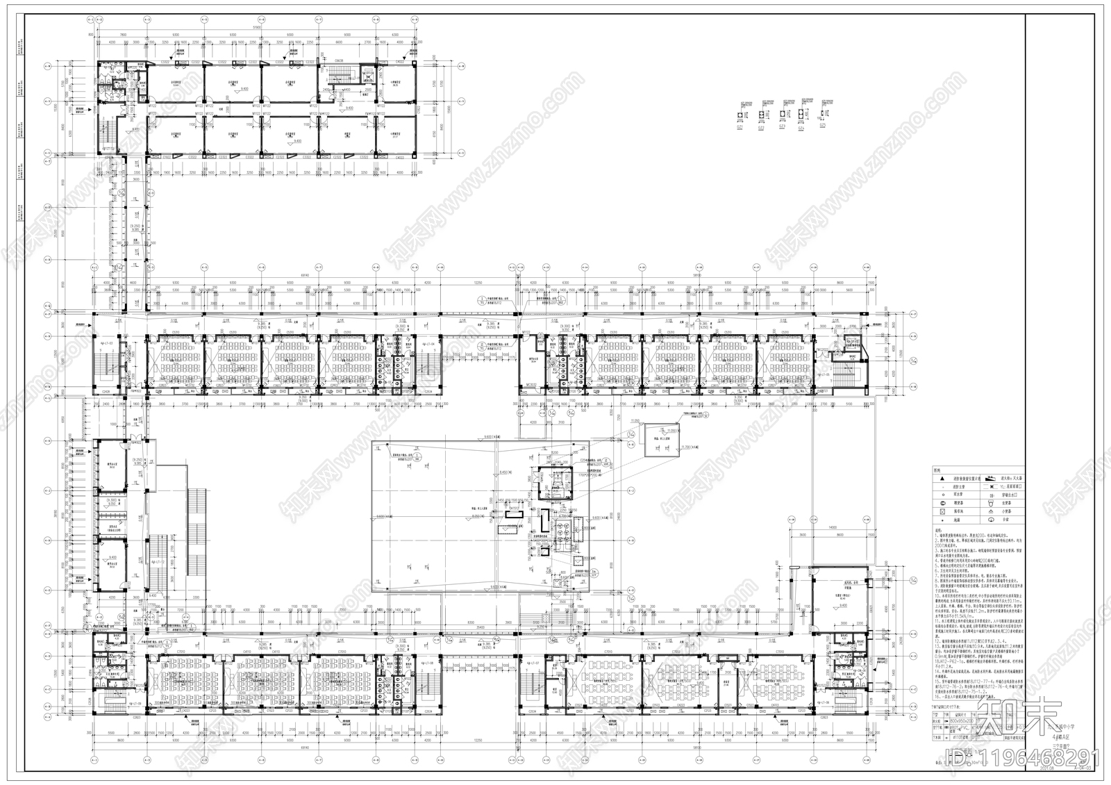 现代学校建筑施工图下载【ID:1196468291】