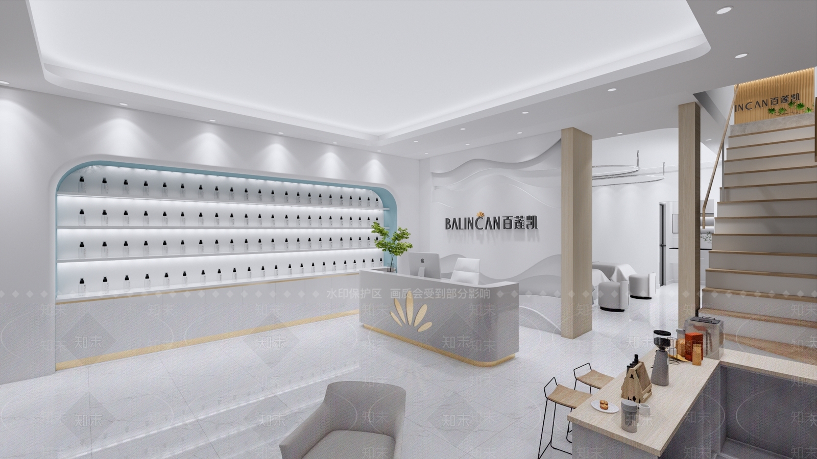 现代美妆店SU模型下载【ID:1196535716】