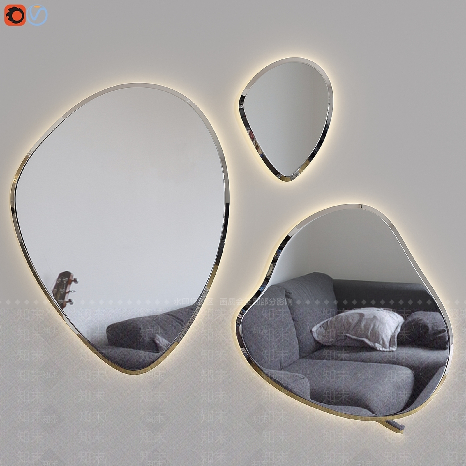 镜子3D模型下载【ID:1196472296】