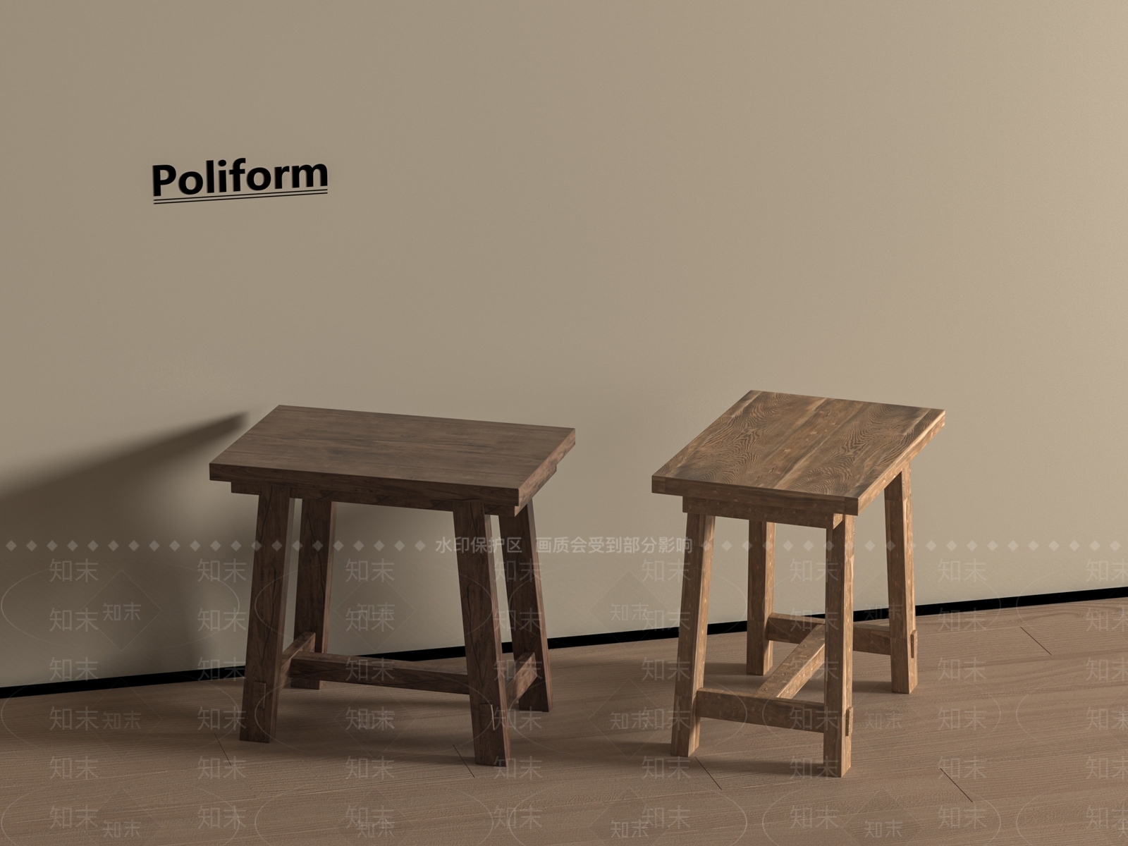 简约其他凳子3D模型下载【ID:1196477133】