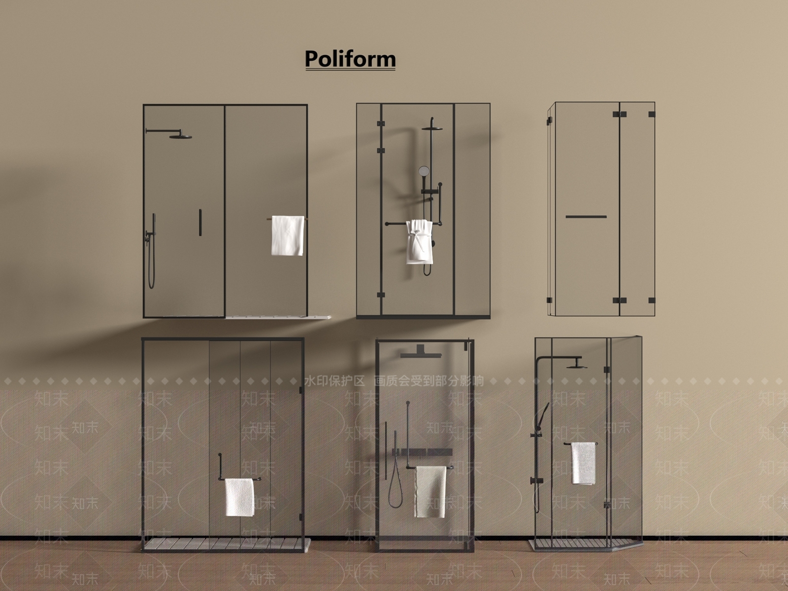 淋浴房3D模型下载【ID:1196477116】