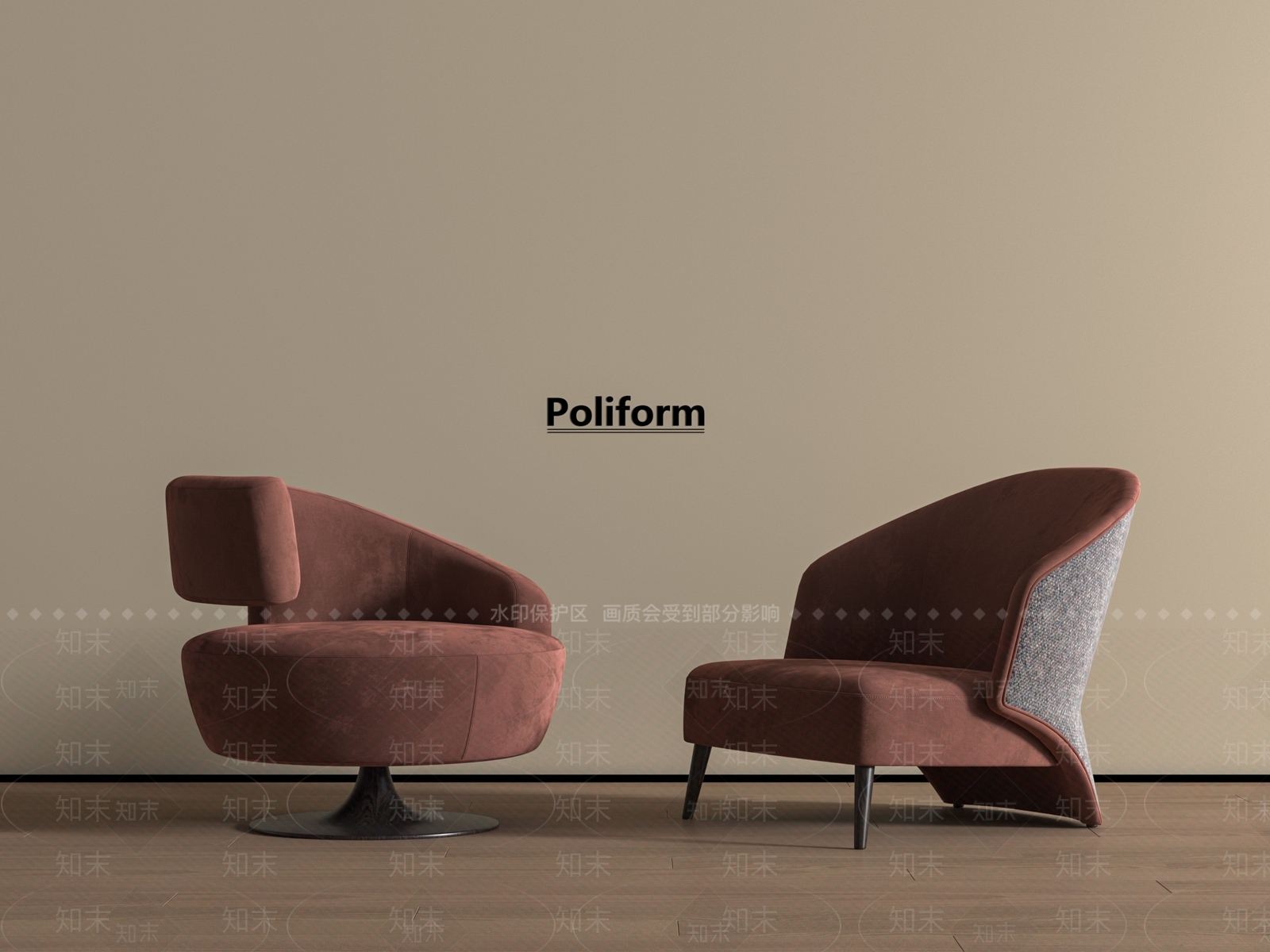 现代休闲椅3D模型下载【ID:1196477769】
