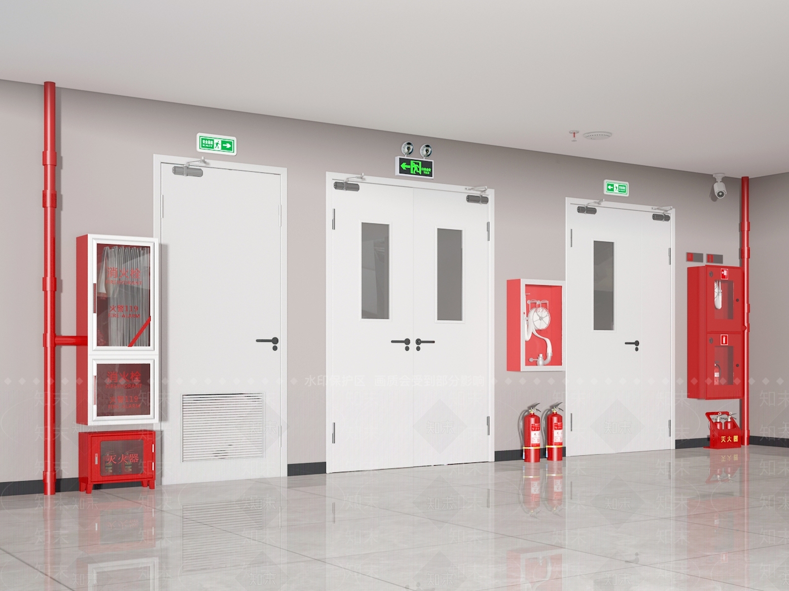 安全设施3D模型下载【ID:1196479688】