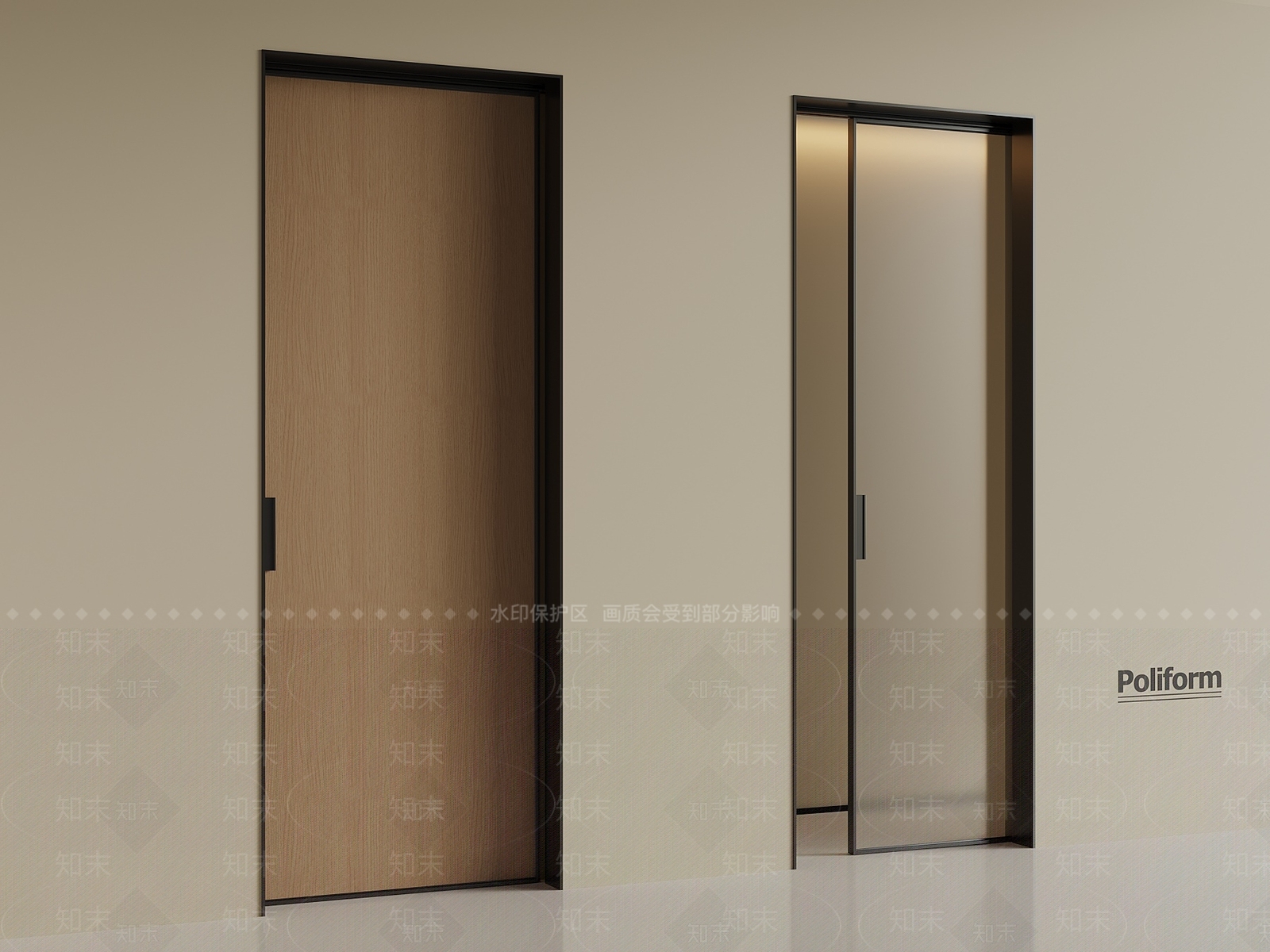 现代单开门3D模型下载【ID:1196480670】