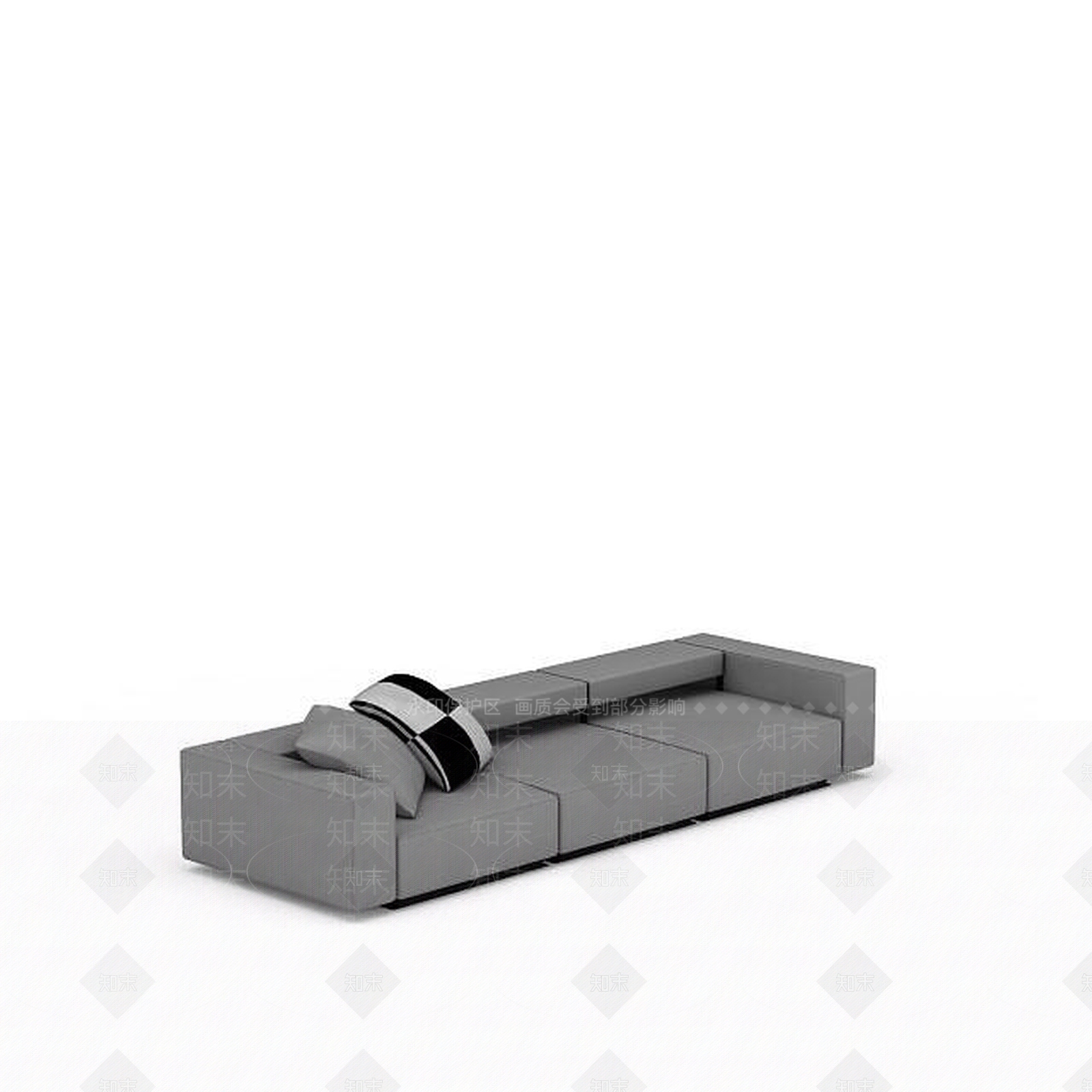 现代双人沙发3D模型下载【ID:1199848734】