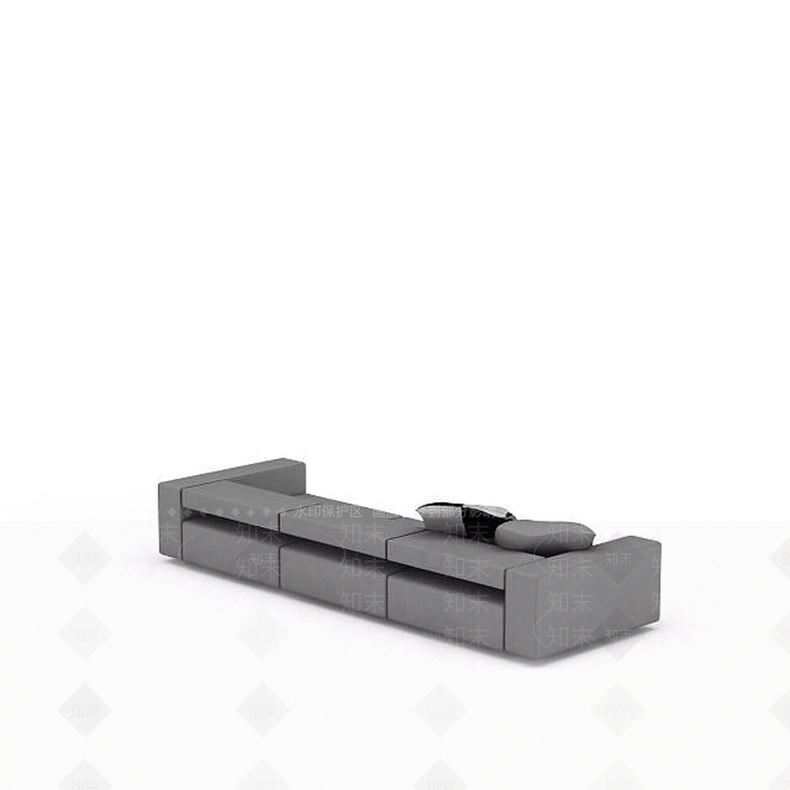 现代双人沙发3D模型下载【ID:1199848734】