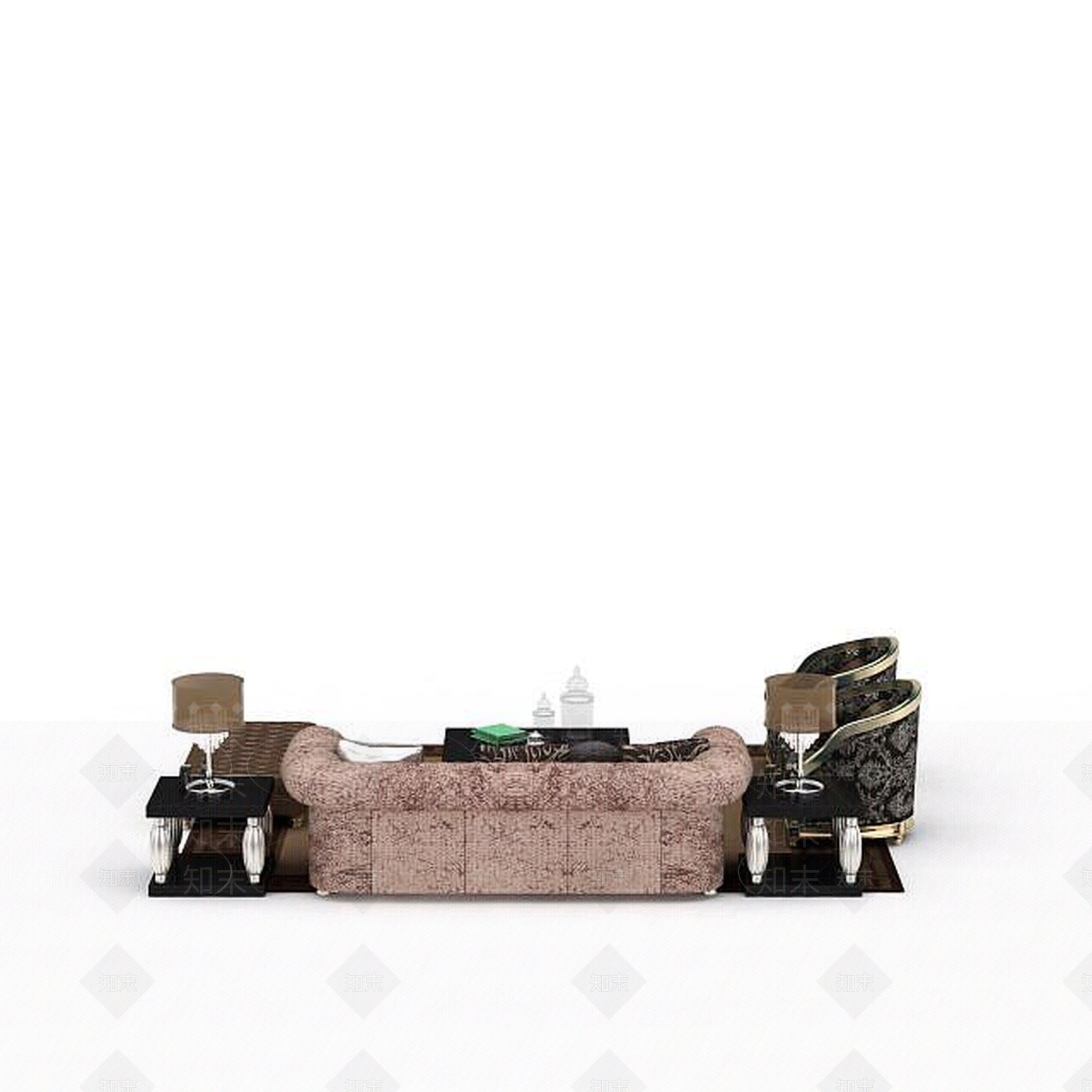 现代双人沙发3D模型下载【ID:1196482759】