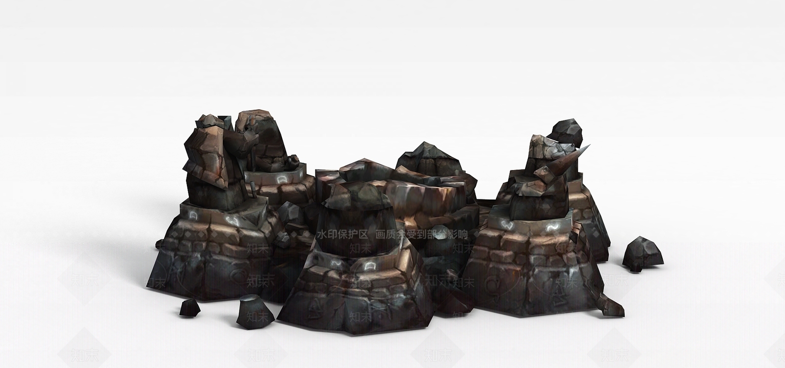 现代办公大厅3D模型下载【ID:1199827871】