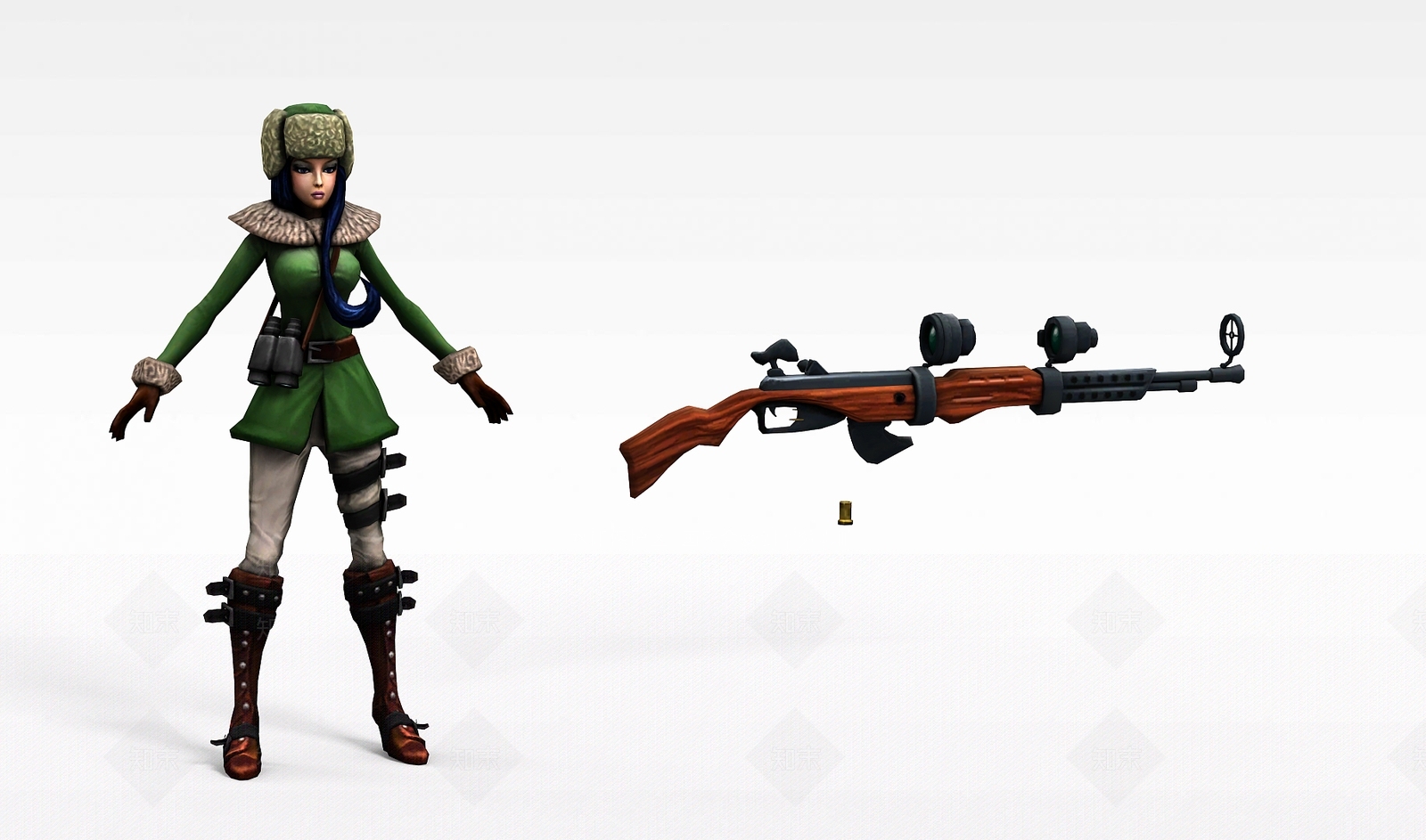 现代虚拟人物3D模型下载【ID:1200007897】