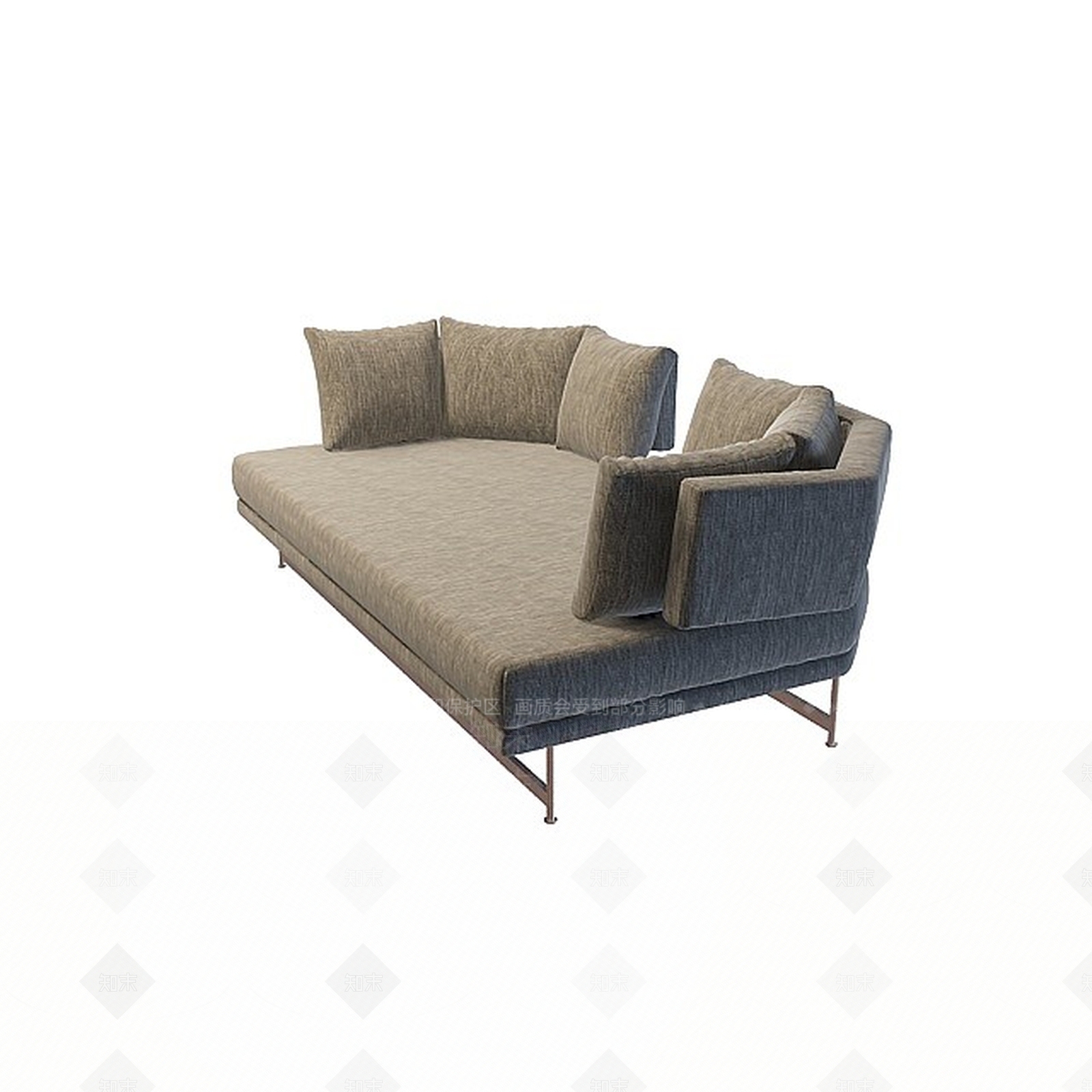 现代双人沙发3D模型下载【ID:1196485091】