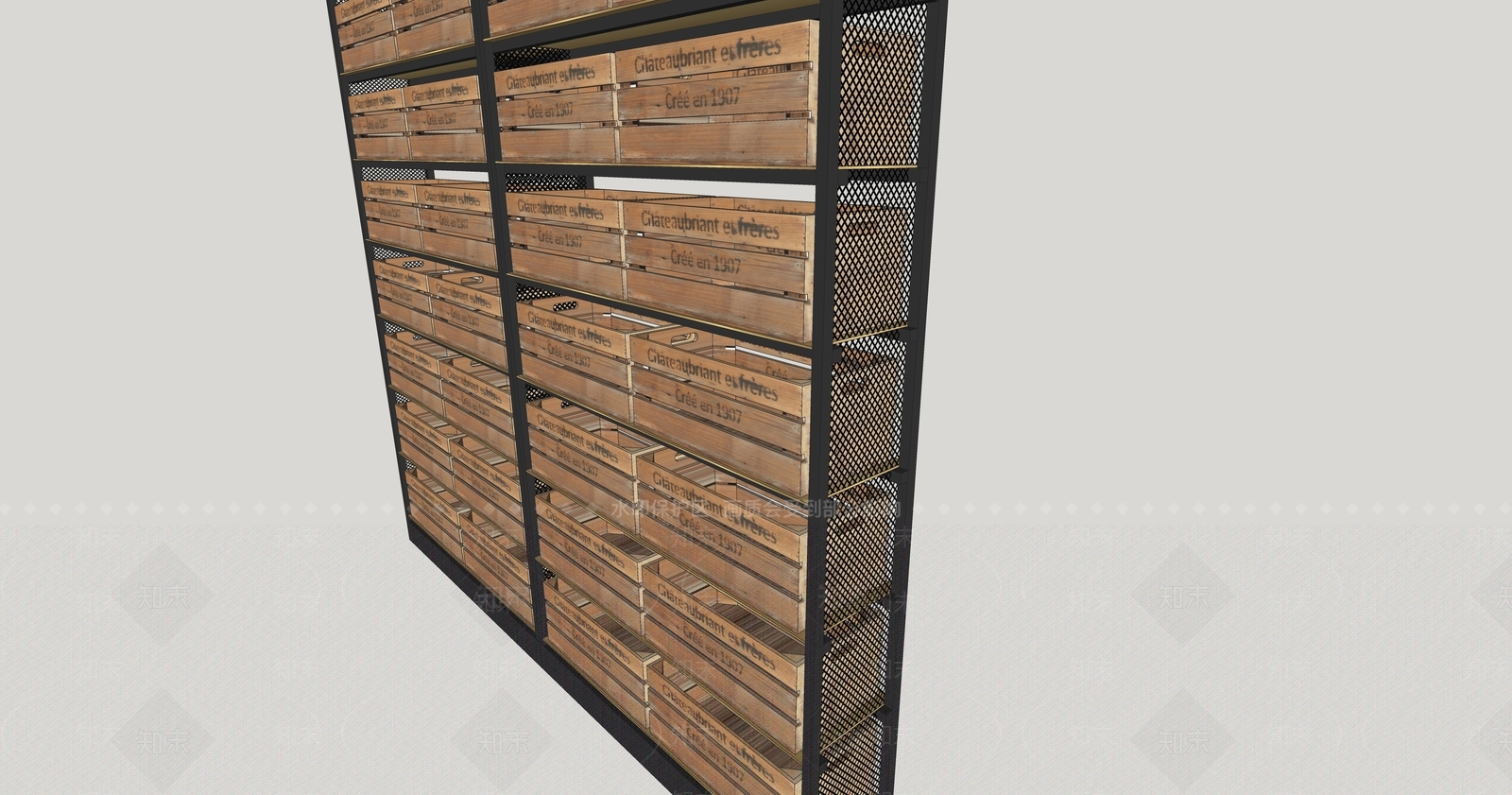现代储物柜SU模型下载【ID:1196486711】